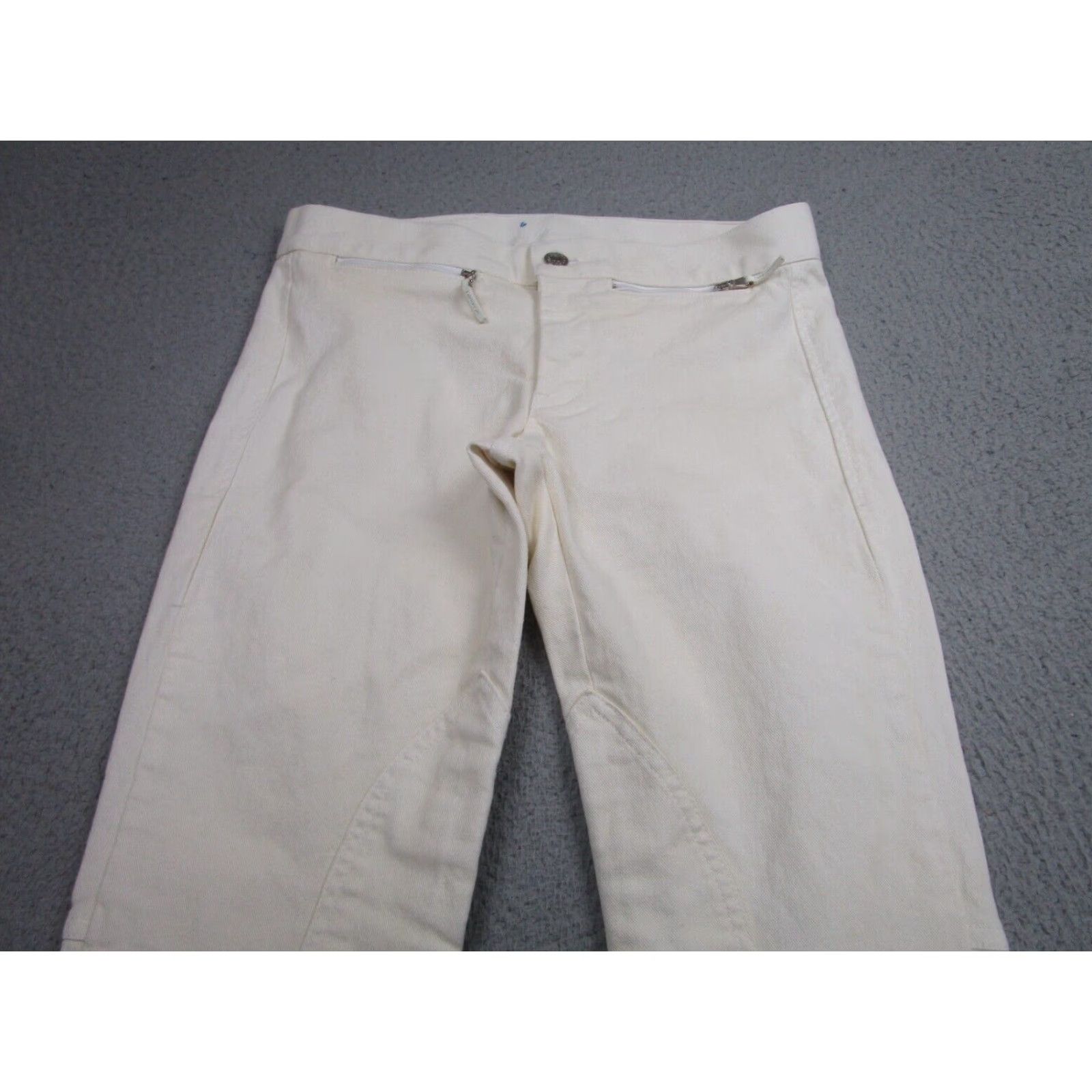Ralph Lauren VINTAGE Ralph Lauren Black Label Womens Straight Leg Jeans 27 Ivory Low Rise Size 27" / US 4 / IT 40 - 4 Thumbnail