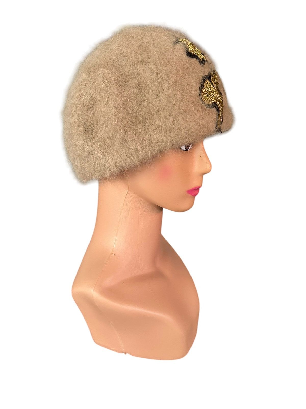 Japanese Brand × Kapital × Vintage Made in Japan Weave Toshi Hairy Fur Big Hats Size ONE SIZE - 3 Thumbnail
