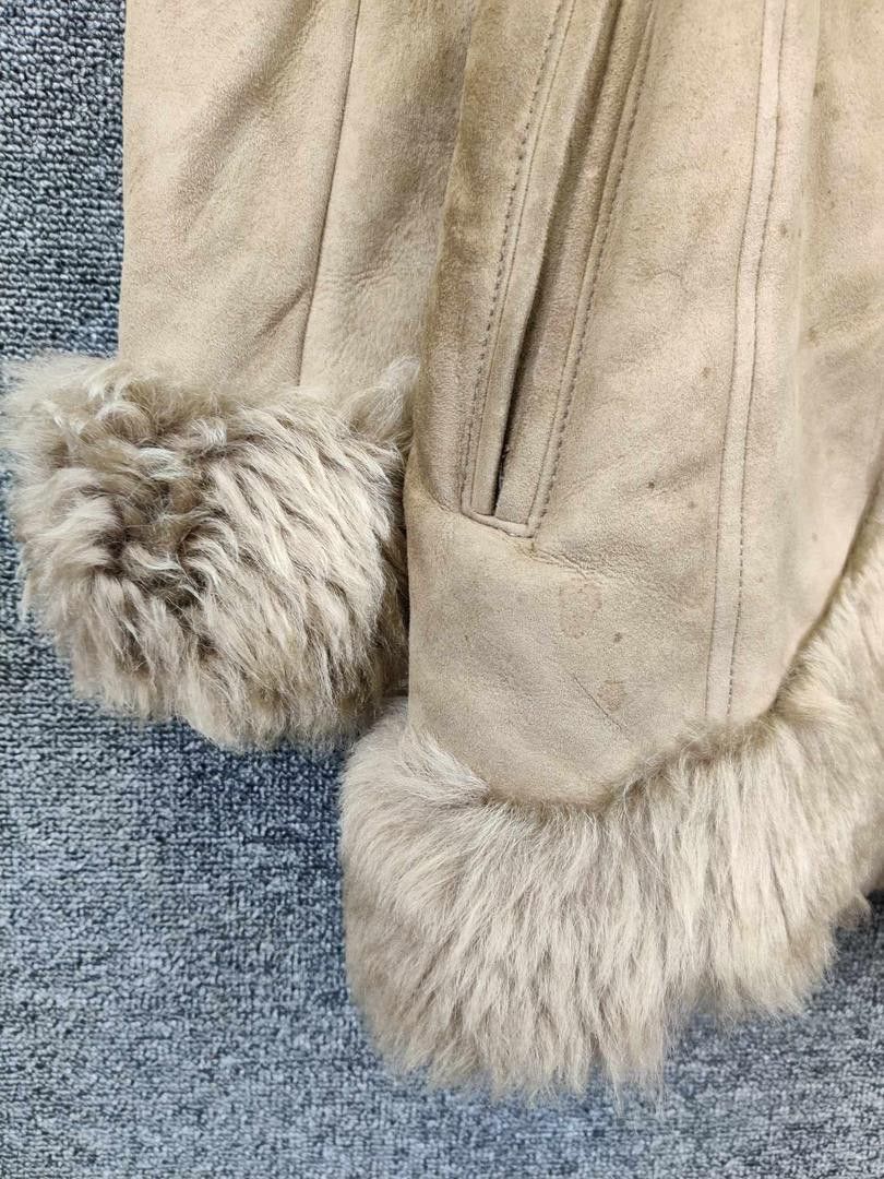Leather Vintage Sheepskin Suede Leather Fur Coat Size US M / EU 48-50 / 2 - 4 Thumbnail