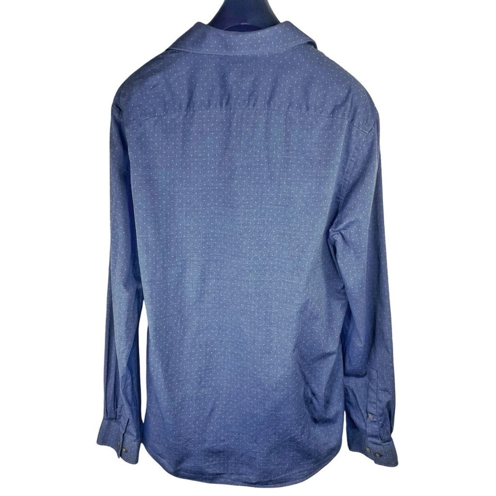 Michael Kors MICHAEL KORS Men’s Blue Cosmic Spots Dress Shirt Slim Fit XL Size US L / EU 52-54 / 3 - 2 Thumbnail