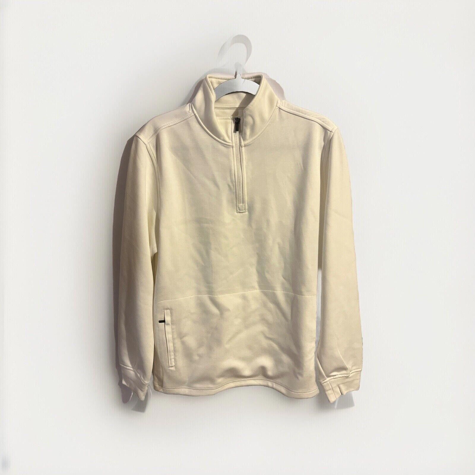 BUGATCHI Bugatchi Pullover Quarter Zip Sweater Small White Size US S / EU 44-46 / 1 - 1 Thumbnail