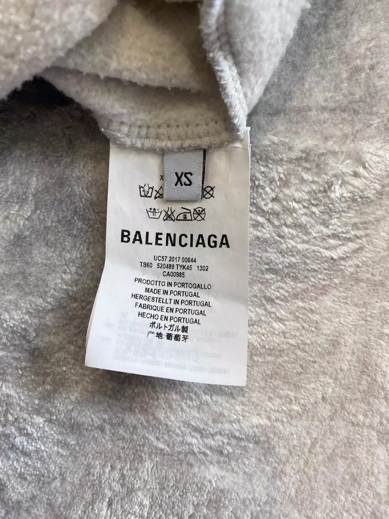 Balenciaga Balenciaga Medium Cut Hoodie 2501-Nextarrow Size US XS / EU 42 / 0 - 6 Thumbnail