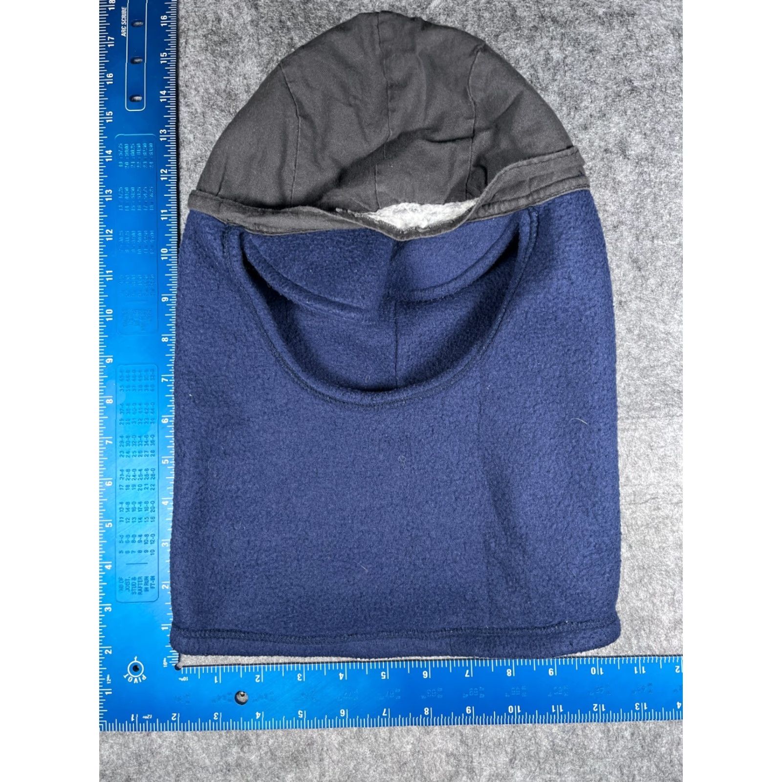 Vintage Ski Mask Beanie Adult One Size Blue Knit Polyester Fleece Camp Snow Ski Snowboard Hat/Cap Mens Size US M / EU 48-50 / 2 - 6 Thumbnail