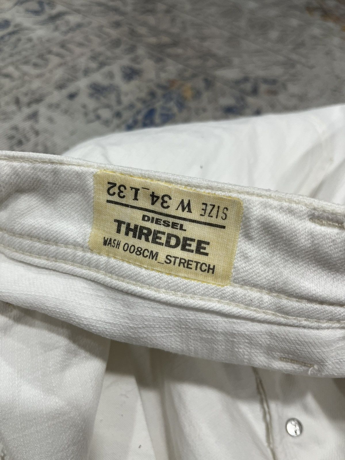 Diesel Diesel Industry Jogger White Jeans Size US 34 / EU 50 - 7 Thumbnail