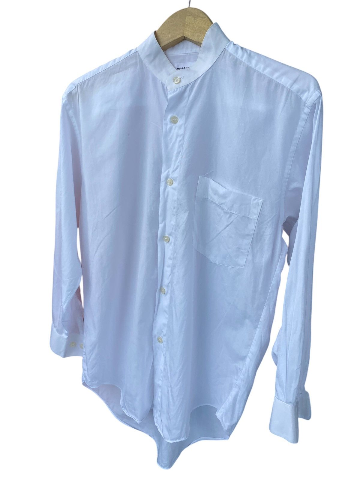 Homme Plisse Issey Miyake × Issey Miyake × Pleats Please Issey Miyake Vintage Issey Miyake Shanghai Collar Hidden Button Shirt Size US S / EU 44-46 / 1 - 2 Thumbnail
