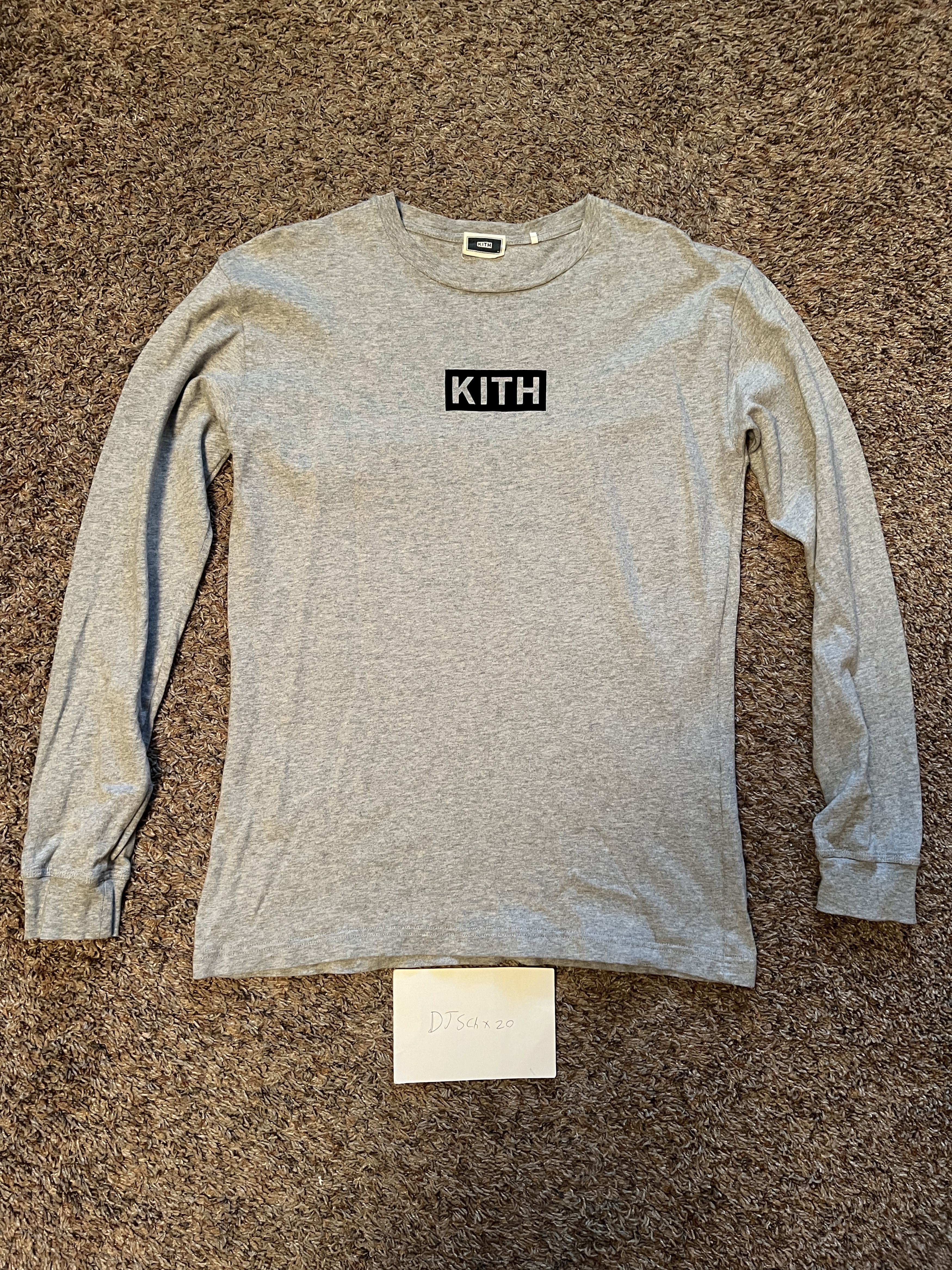 Kith Kith Classic Box Logo L/S Tee in Heather Grey (2018) Size US M / EU 48-50 / 2 - 1 Thumbnail
