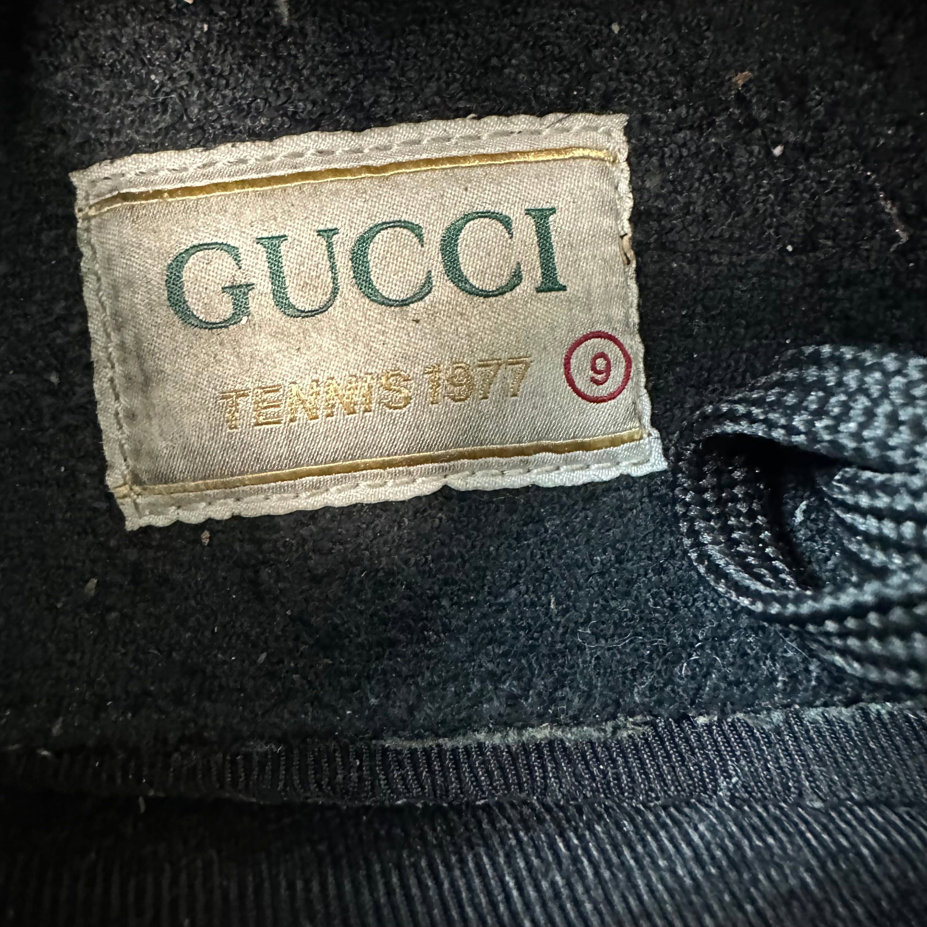 Gucci Gucci Tennis 1977 Black GG Monogram Sneaker Sz 9 Size US 9 / EU 42 - 6 Thumbnail