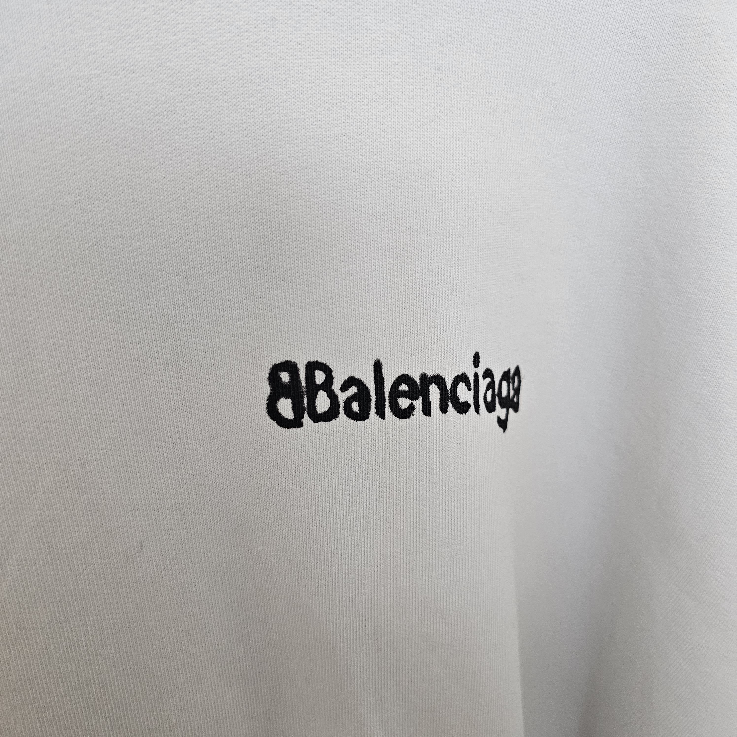 Balenciaga Balenciaga Large Fit Hoodie 'Dirty White Size US M / EU 48-50 / 2 - 2 Thumbnail