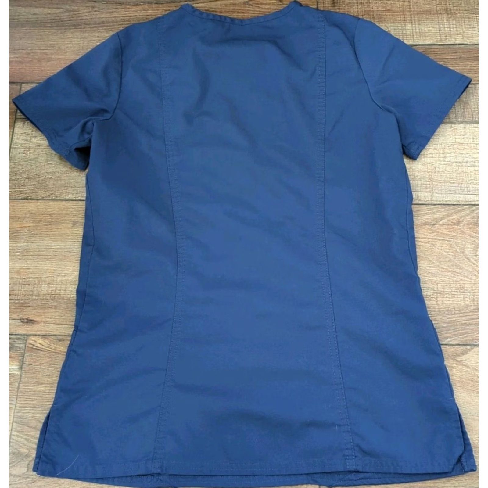 Cherokee Cherokee Scrub Top Revolution Womens XS Blue Pockets Nurse Size XS / US 0-2 / IT 36-38 - 5 Thumbnail