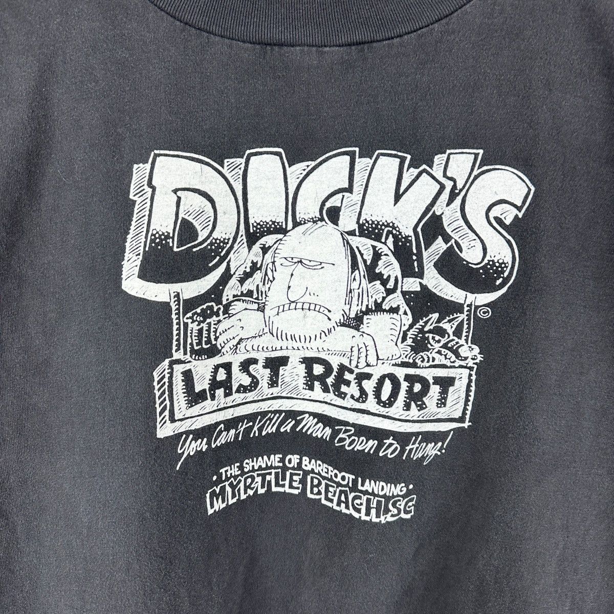 Vintage Vintage 90s Dicks Last Resort Single Stitch Shirt Size US L / EU 52-54 / 3 - 2 Thumbnail