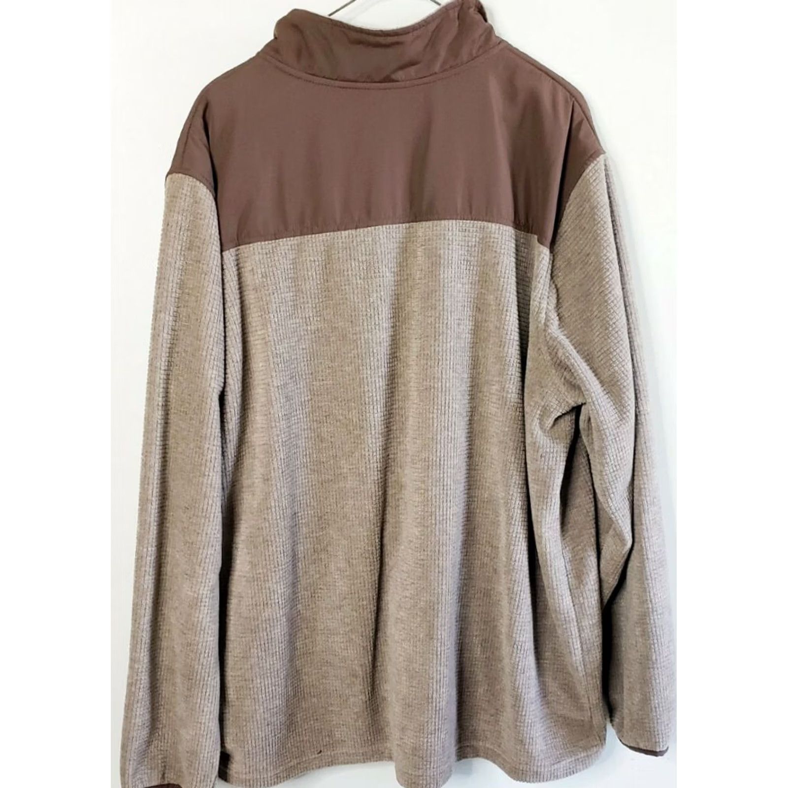 Vintage Athletic Works Men's Fleece Full Zip Jacket Sweater Two-toned Brown Size 2XL Size US XXL / EU 58 / 5 - 4 Thumbnail