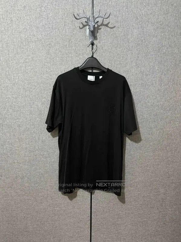Burberry Burberry Black Cotton Logo T. Size US S / EU 44-46 / 1 - 1 Thumbnail