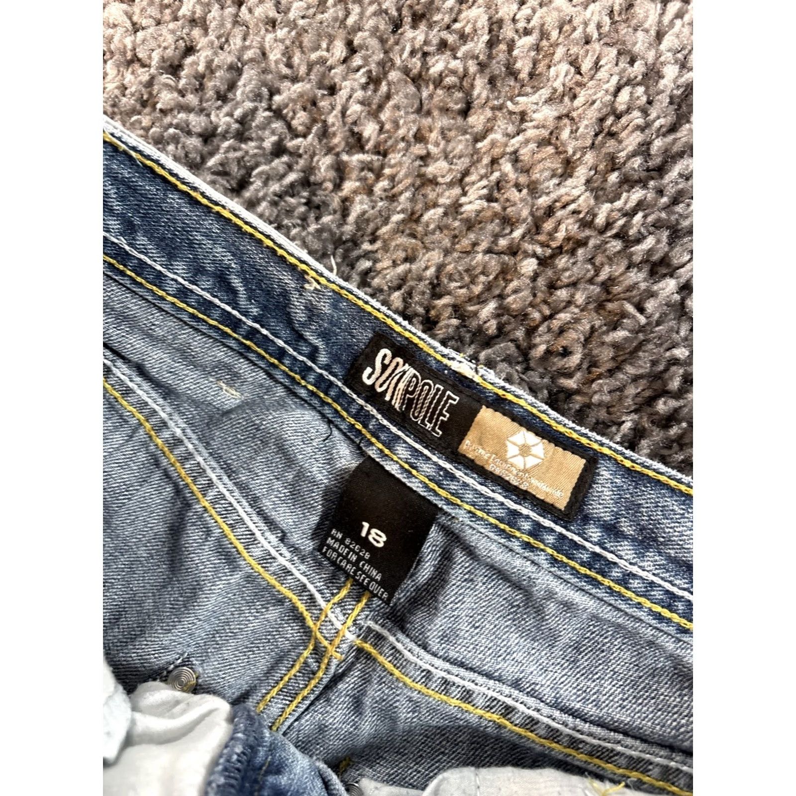 Southpole VINTAGE Southpole Jeans Blue Denim 28x28 Wide-Leg 5-Pocket Grunge Women Size 28 Regular Rise High Baggy 90s Style Jeans Size 28" / US 6 / IT 42 - 6 Thumbnail
