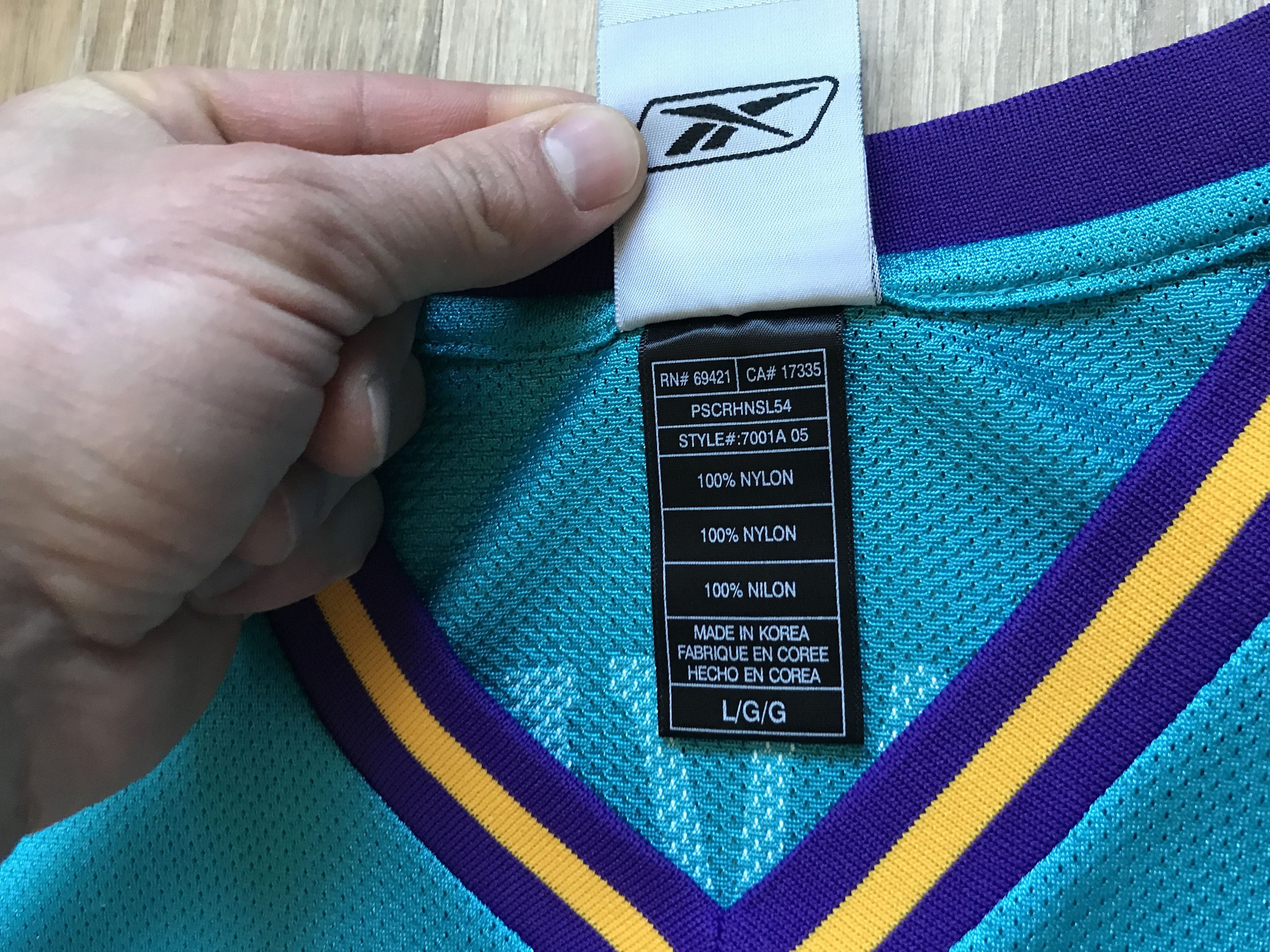 NBA × Reebok × Vintage Reebok Vintage New Orleans Hornets Baron Davis #1 Jersey Size US L / EU 52-54 / 3 - 8 Thumbnail
