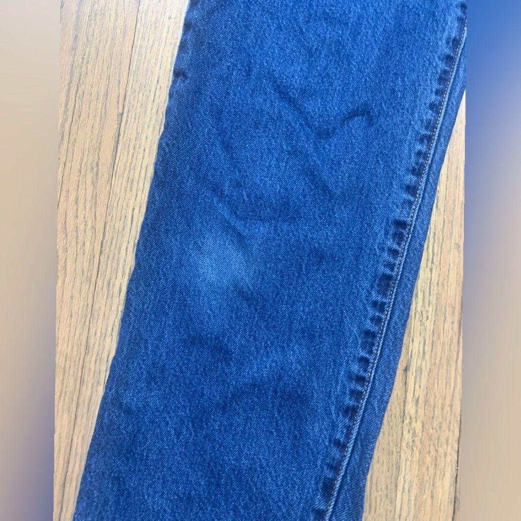 Levi's Levi's Jeans 24 Women's Blue Ankle Button Fly RIB Cage Straight 24 Jeans Size 42" / US 20 - 2 Thumbnail