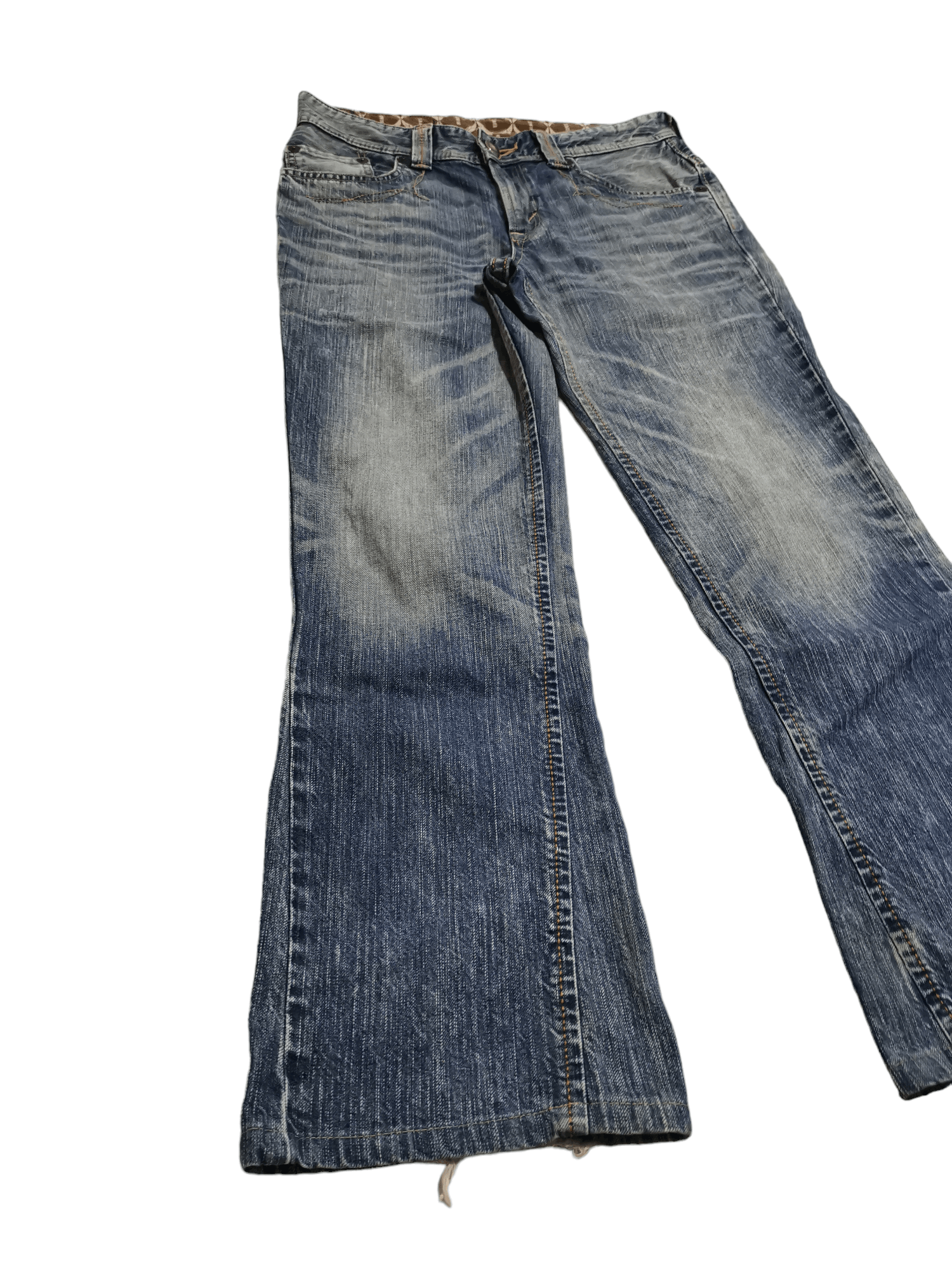 Japanese Brand × Jean × Vintage Flare Jeans Made In Japan Edwin Lightning Wash Jeans Size US 32 / EU 48 - 3 Thumbnail