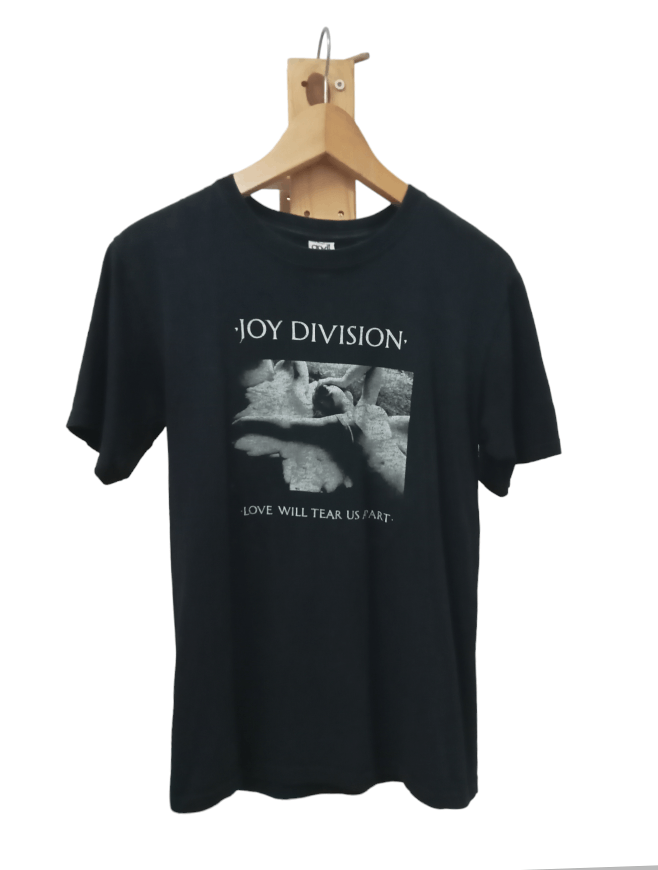 image of Band Tees x Joy Division Vintage 00S Joy Division Love Will Tear Us Apart T-Shirt in Black (Size Sm