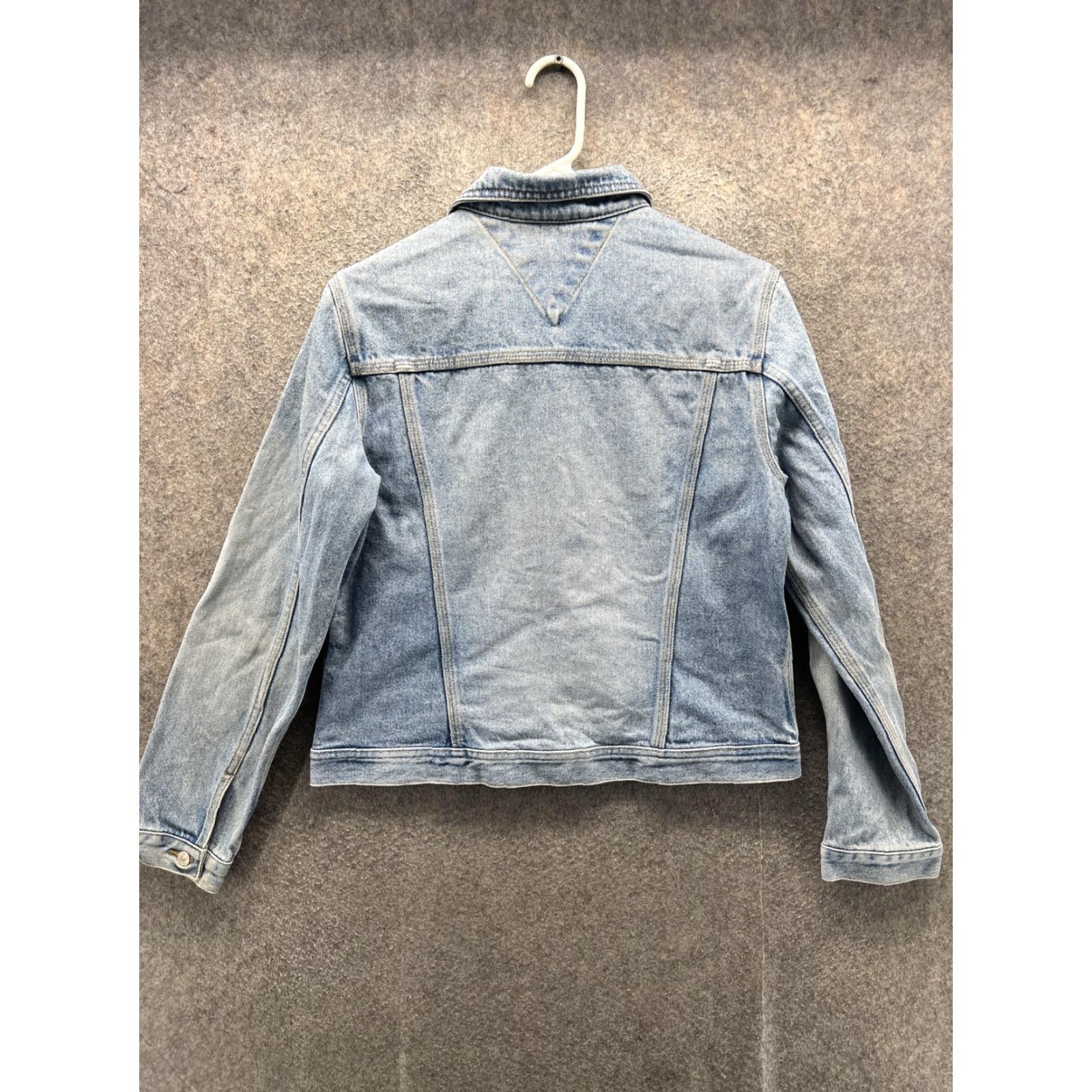 Tommy Hilfiger Tommy Hilfiger Denim Jacket Womens Large Blue Button Front Classic Trucker Size L / US 10 / IT 46 - 7 Thumbnail