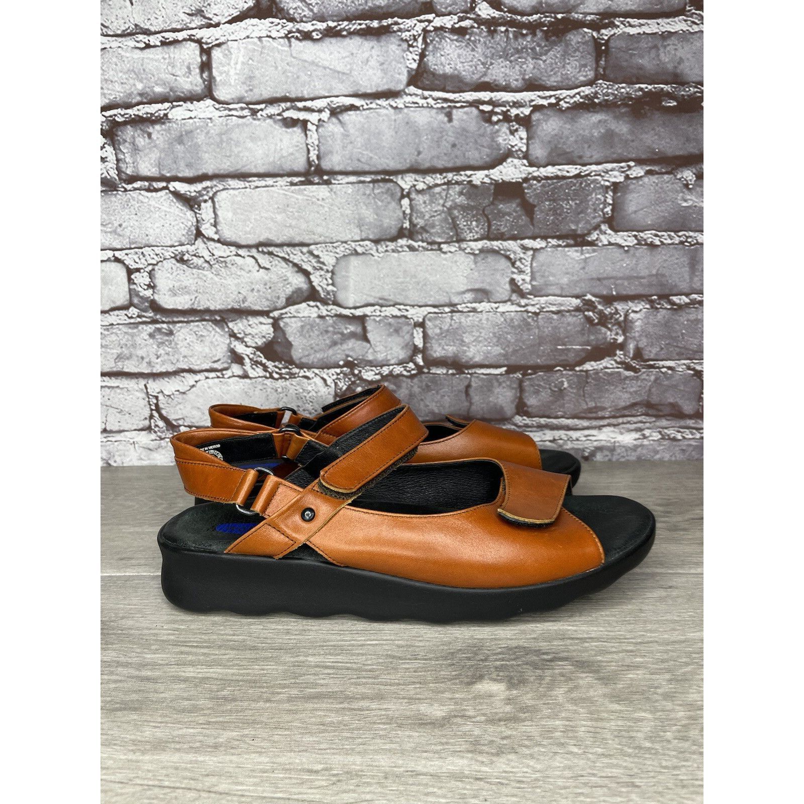 Other Wolky Brown Leather Strappy Comfort Wedge Ankle Strap Sandal Size US 11 / IT 41 - 15 Thumbnail