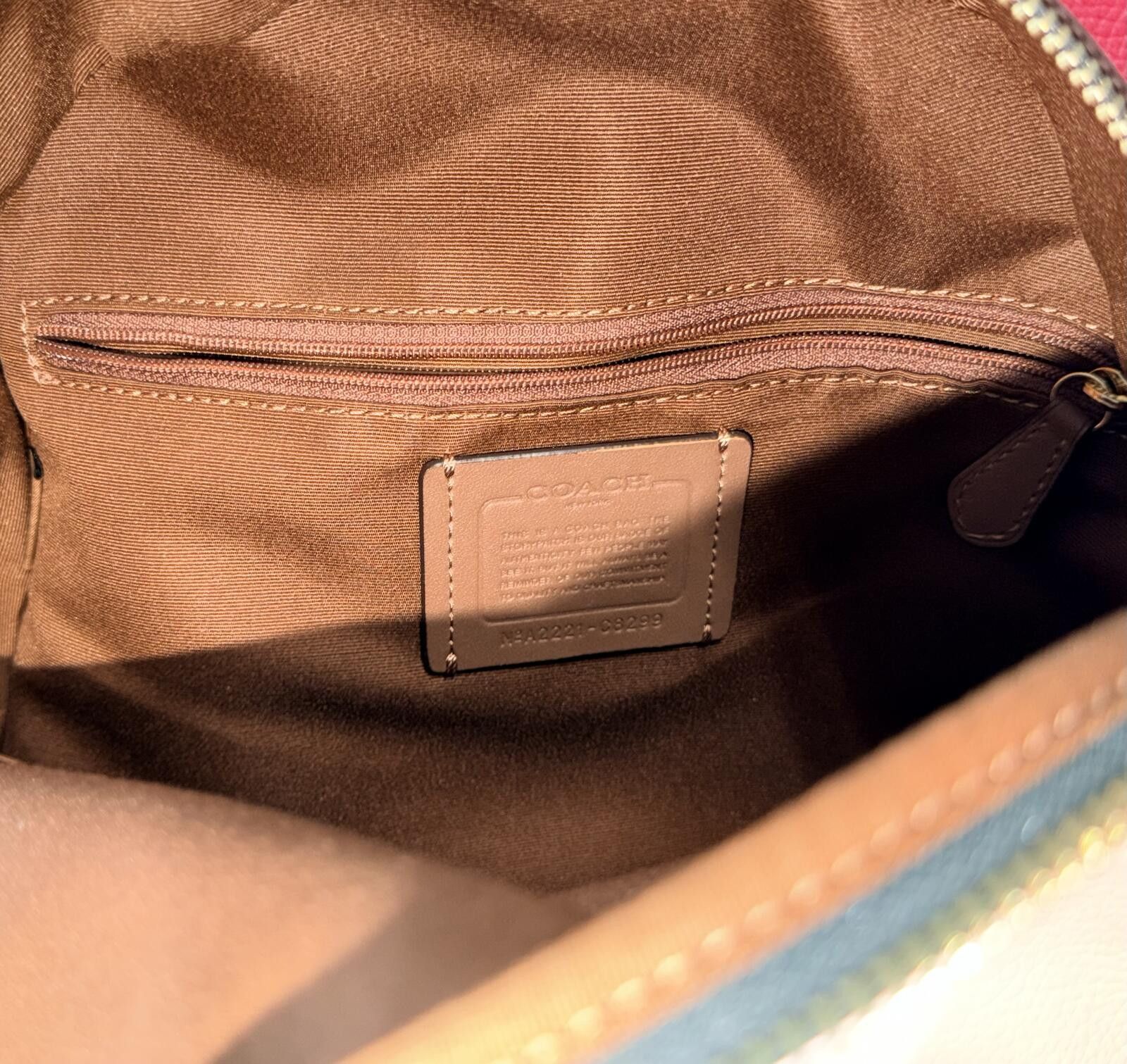 Coach Coach Court Backpack In Colorblock Gold/Powder-Pink-Multi Size ONE SIZE - 7 Thumbnail