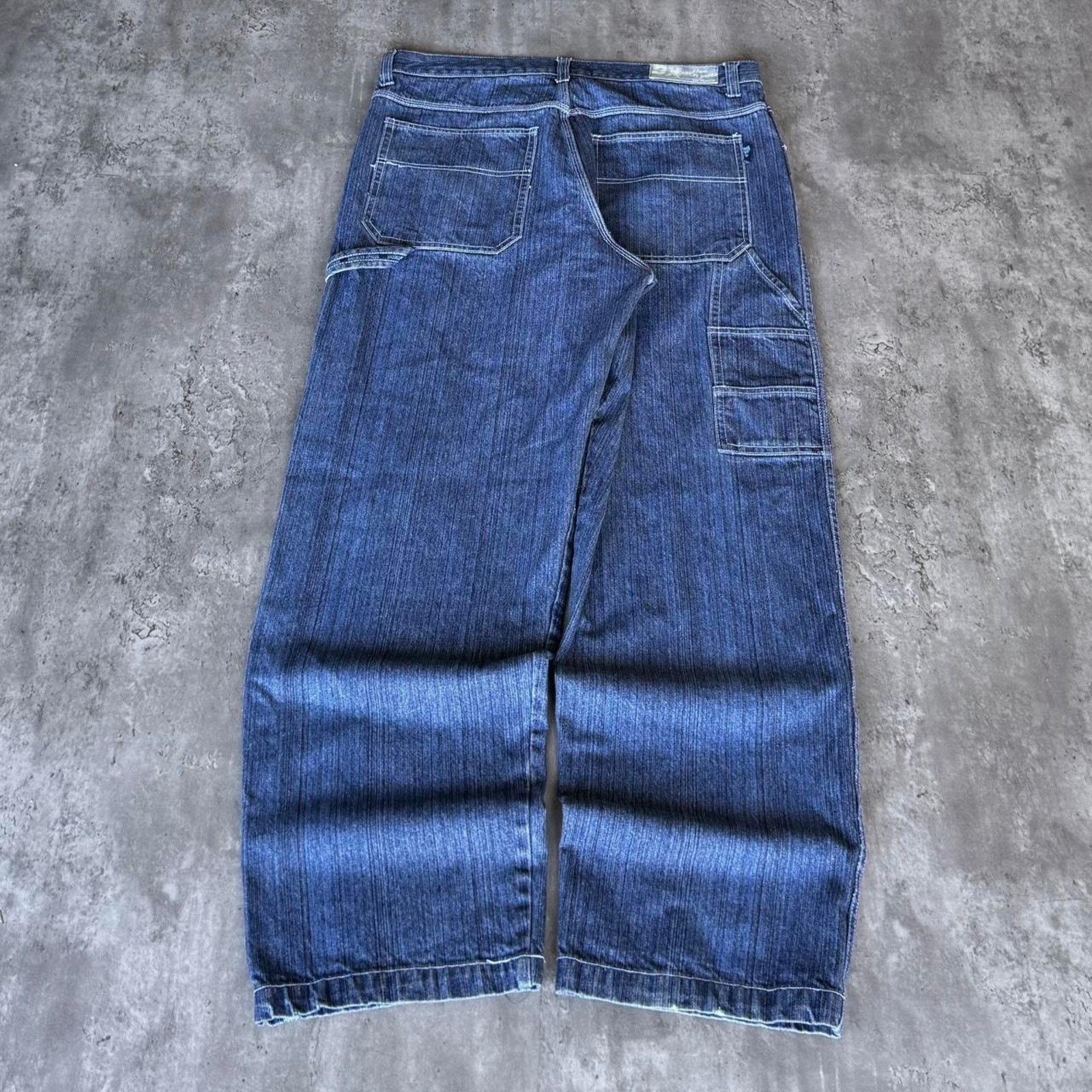 Brooklyn Xpress × JNCO × Southpole Vintage Y2K Brooklyn Xpress Baggy Southpole Carpenter Jeans Size US 39 - 1 Thumbnail