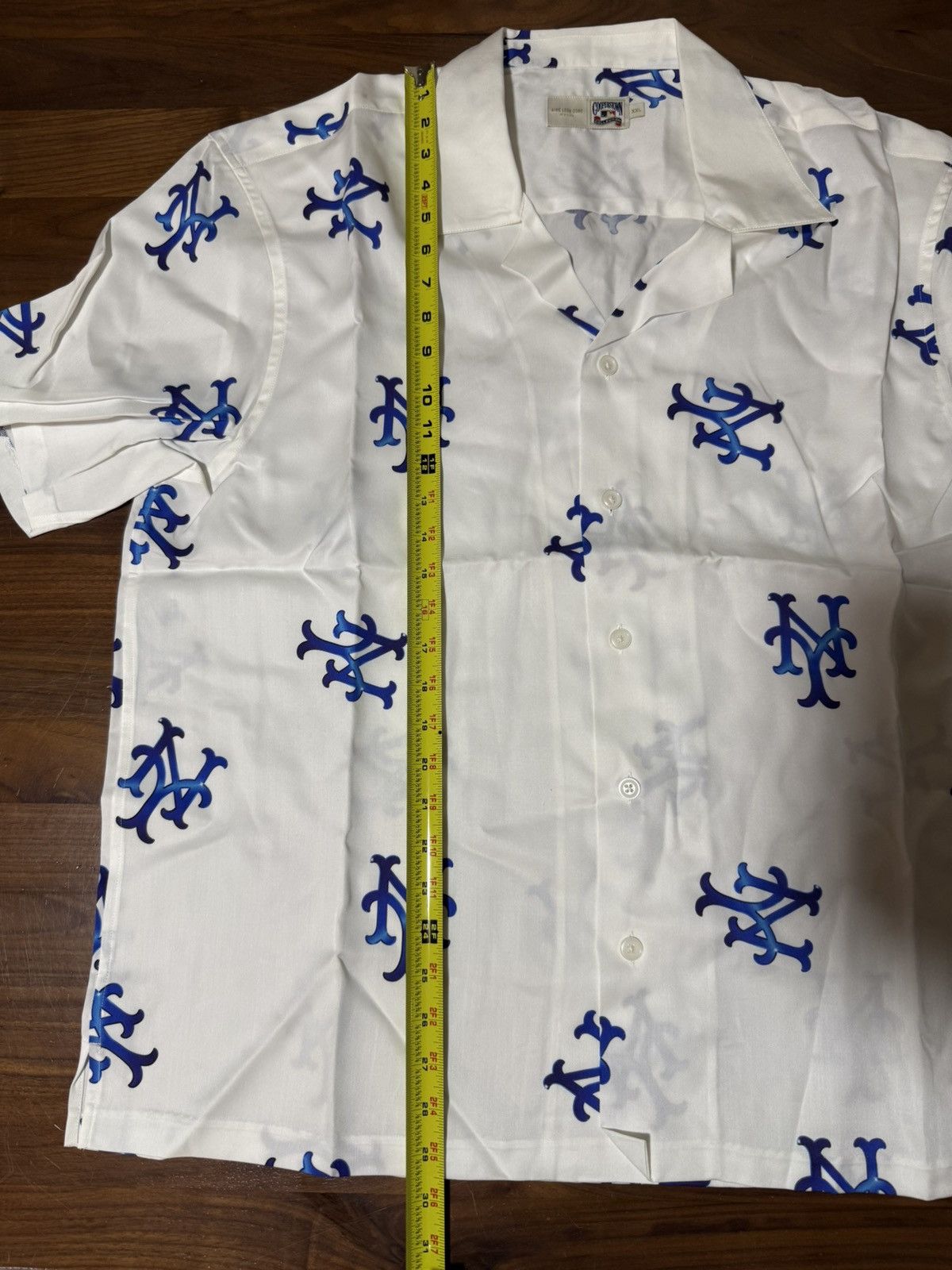 Aime Leon Dore Aime Leon Dore ALD / New York Mets White Leisure Shirt XXL Size US XXL / EU 58 / 5 - 4 Thumbnail