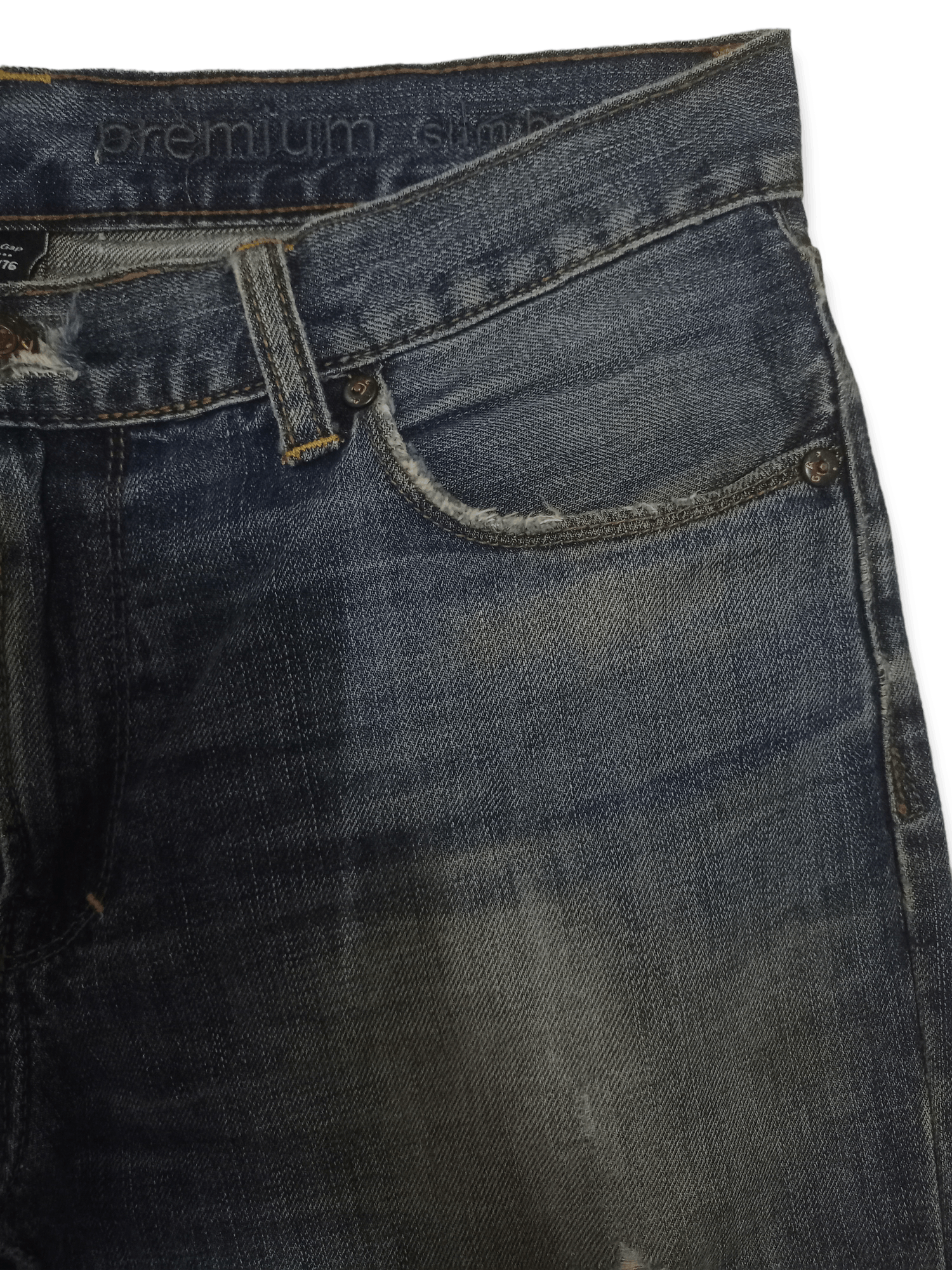Gap Vintage Gap Premium Mud Wash Flares Style Distressed Jeans Size US 32 / EU 48 - 7 Thumbnail