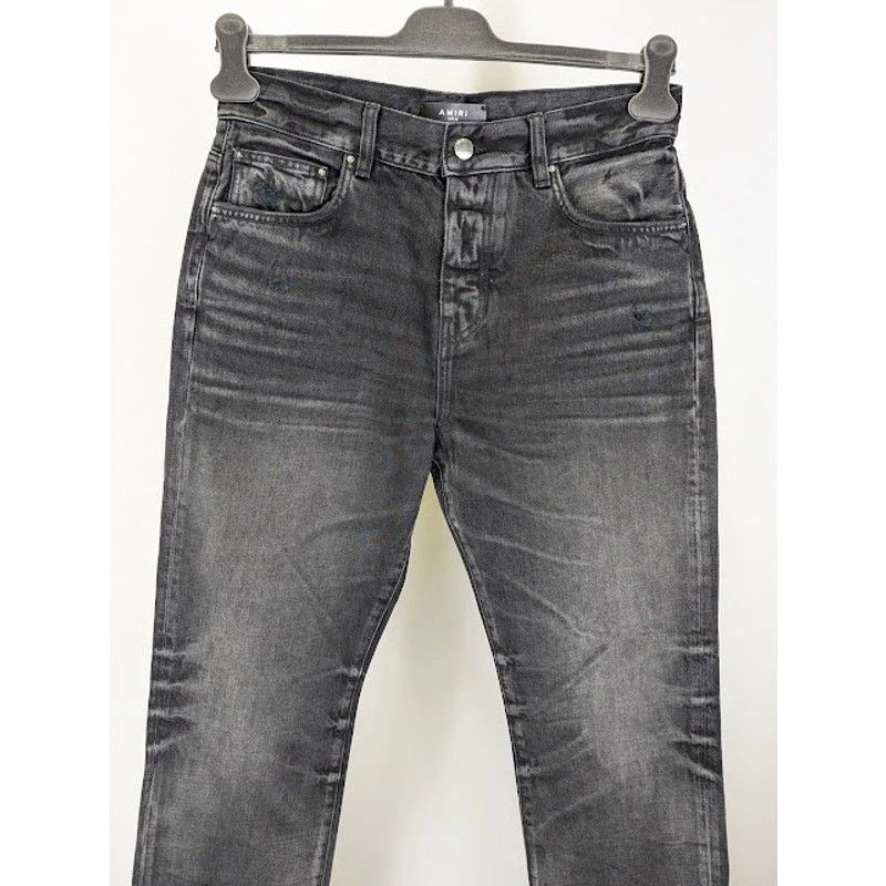 Amiri o1rshd1 Stack Straight Jeans in Faded Black Size US 30 / EU 46 - 3 Thumbnail