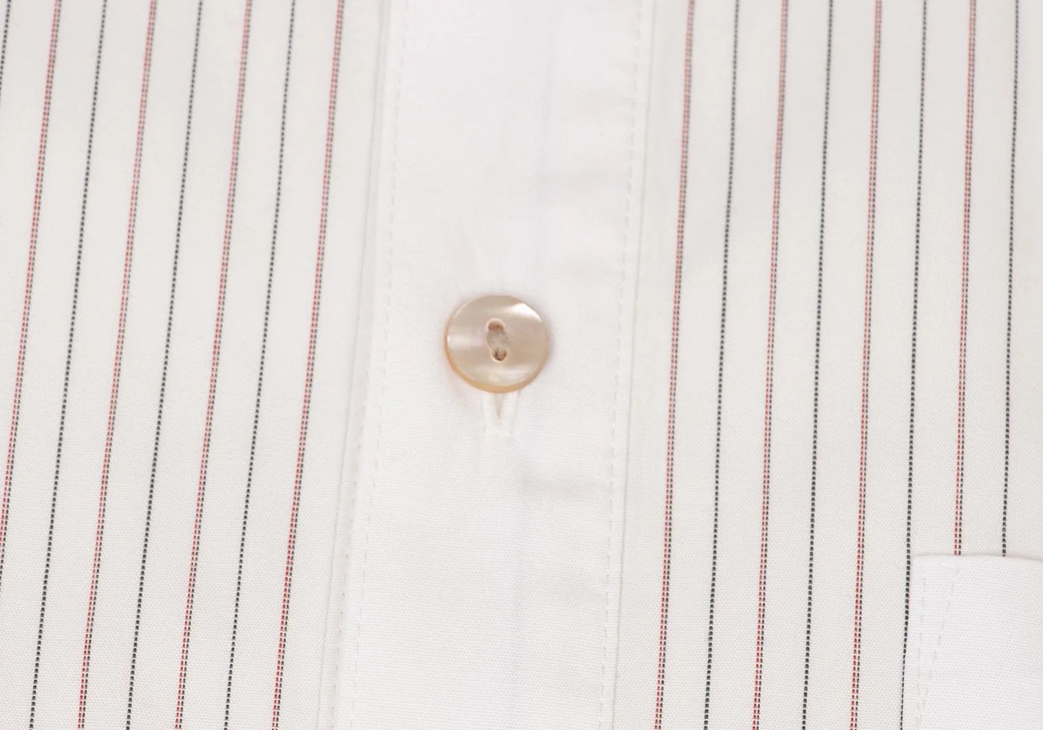 Jean Paul Gaultier Striped Panel Shirt in White, Size 48 Size US M / EU 48-50 / 2 - 4 Thumbnail