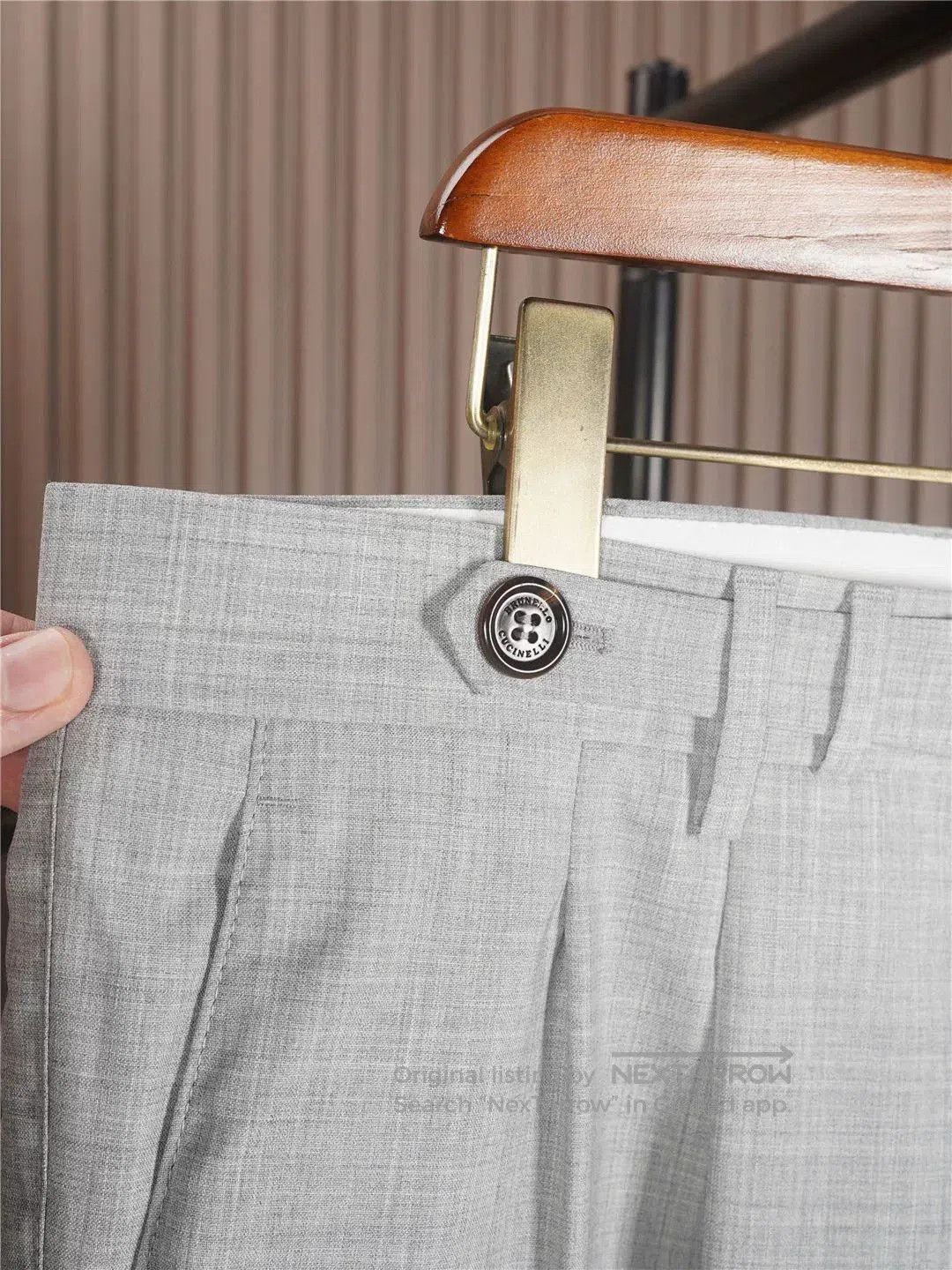 Brunello Cucinelli Brunello Cucinelli Gray Wool Trousers. Size US 36 / EU 52 - 5 Thumbnail