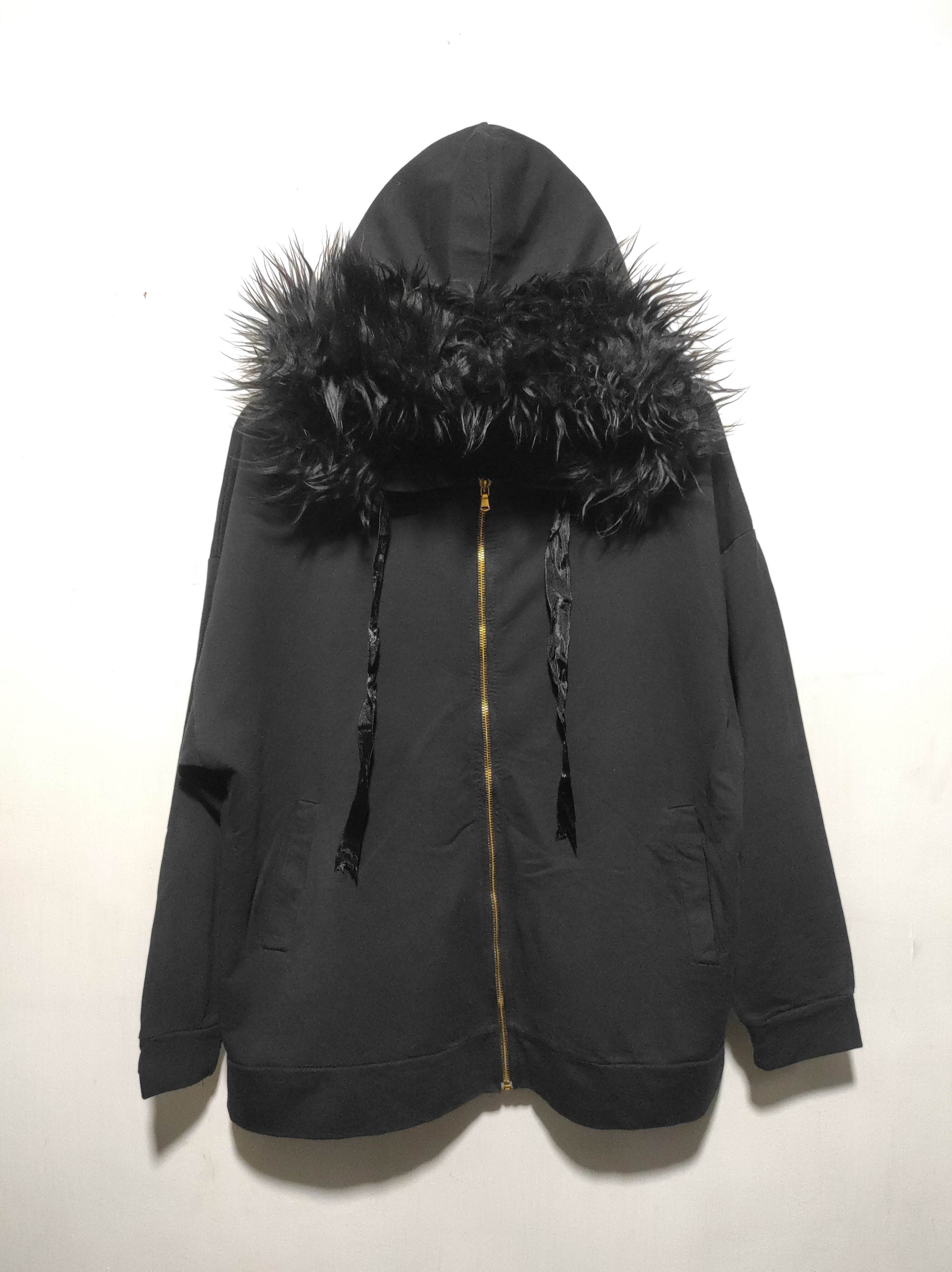 Hysteric Glamour Black Zipper Fur Hoodie LGB style Size US M / EU 48-50 / 2 - 2 Thumbnail