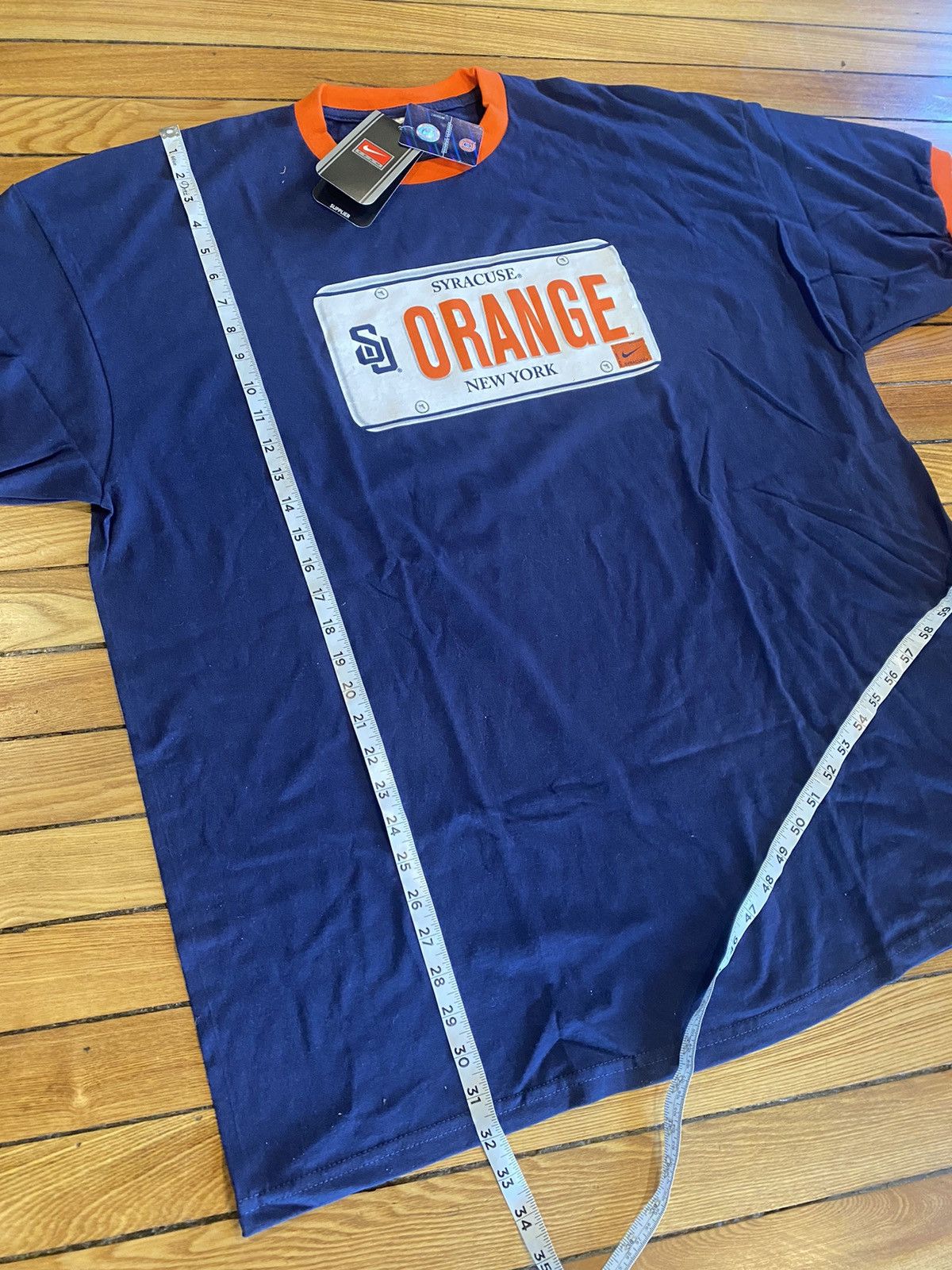 Nike Xxl Y2K Syracuse Orangeman Heavyweight Tshirt Size US XXL / EU 58 / 5 - 8 Thumbnail