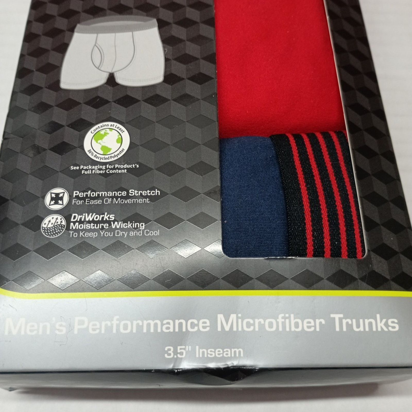 Athletic Works Athletic Works Men Performance Microfiber Trunks 3XL (48-50) Size 46 - 3 Thumbnail