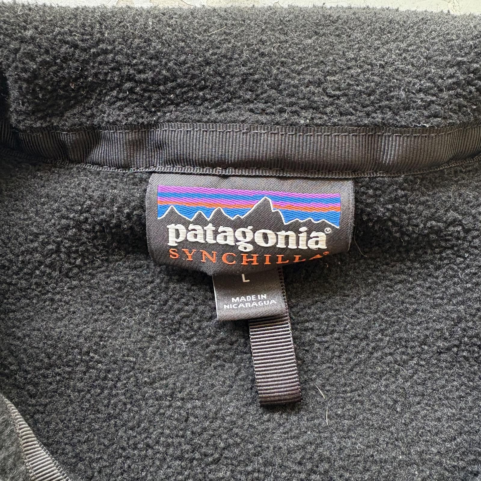 Patagonia Patagonia Synchilla Men’s Large Full Zip Black Fleece Vest Size US L / EU 52-54 / 3 - 3 Thumbnail