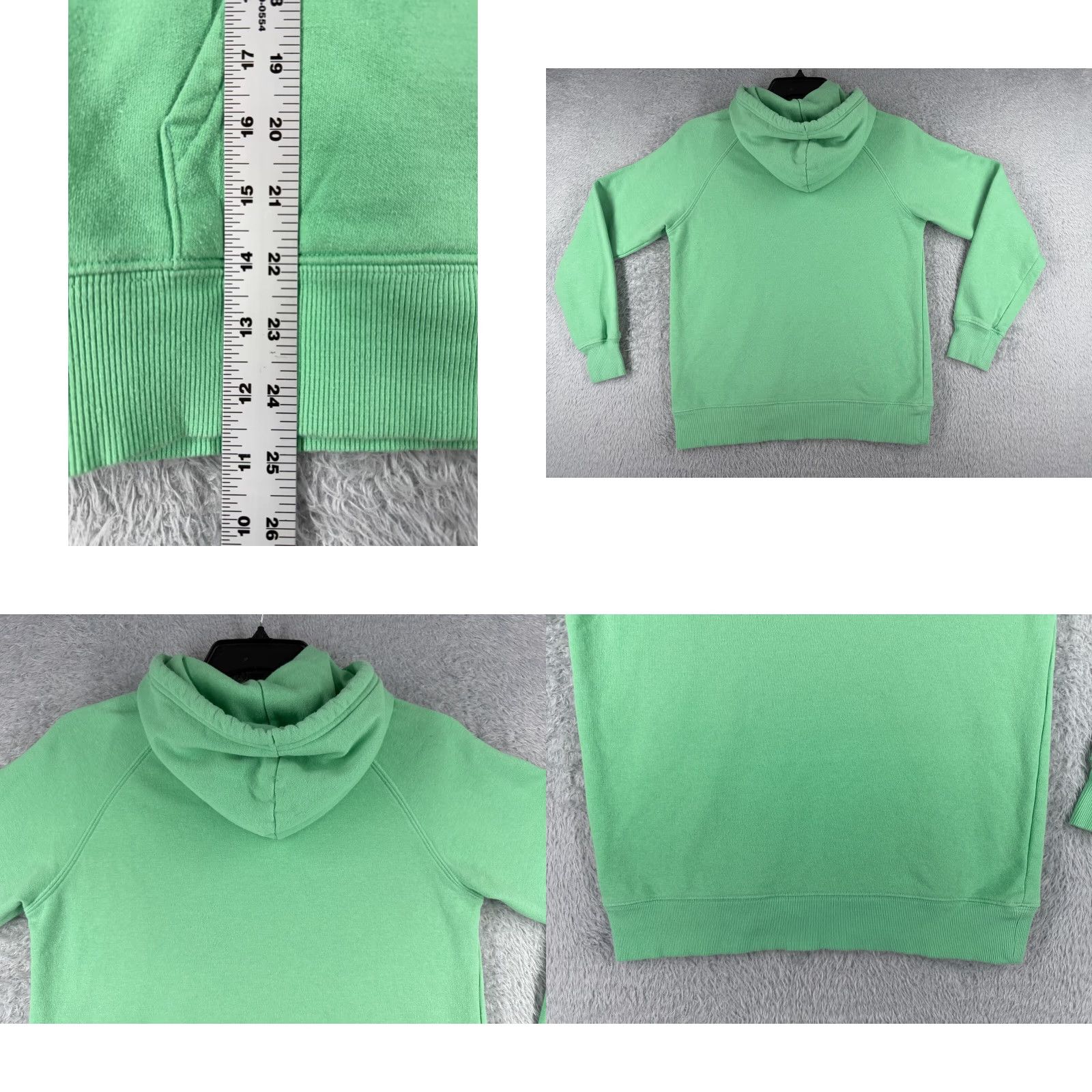The North Face The North Face Hoodie Women S Green Pullover Sweater Jersey Cotton Blend Logo Floral Pockets Regular 34 in Chest Size S / US 4 / IT 40 - 9 Thumbnail