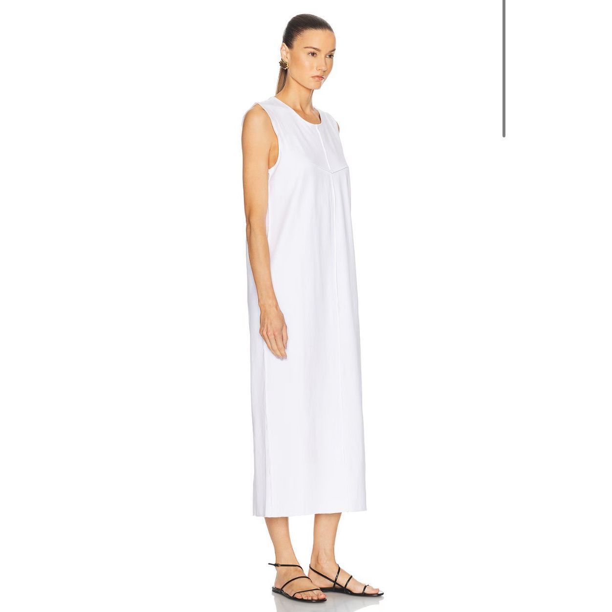 KHAITE KHAITE Hal Dress in White 100% Organic Cotton Size Small Man Size S / US 4 / IT 40 - 2 Thumbnail