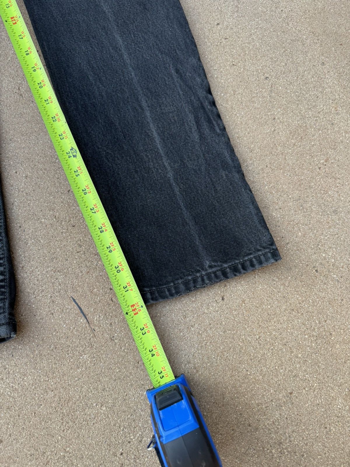 Levi's × Vintage Vtg 90’s Levi’s 505 Red Tab Straight Faded Black Jeans 30x32 Size US 30 / EU 46 - 9 Thumbnail