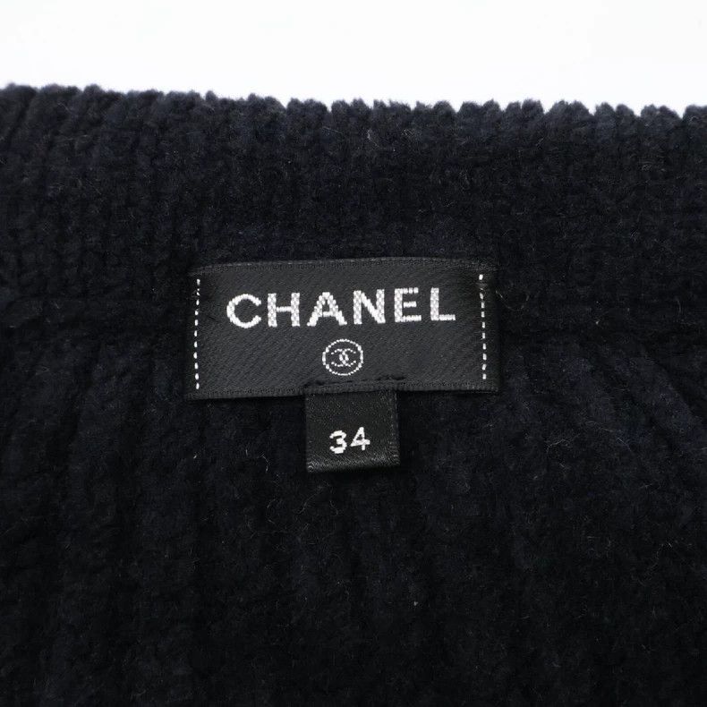 Chanel Chanel Dark blue chain sweater jacket Size XXS / US 00 / IT 34 - 4 Thumbnail
