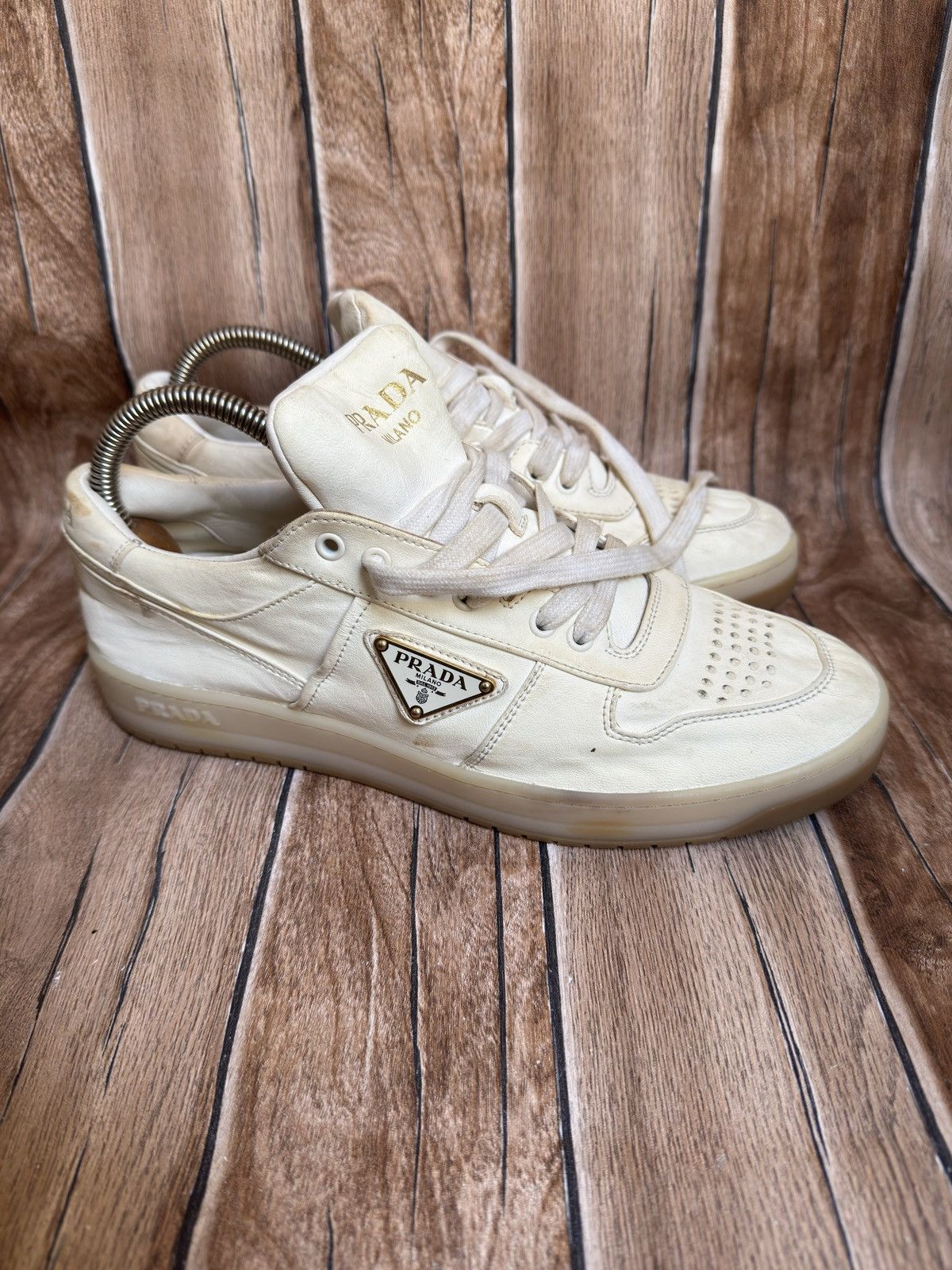 Prada Nappa leather logo sneakers Size US 7.5 / EU 40-41 - 1 Thumbnail