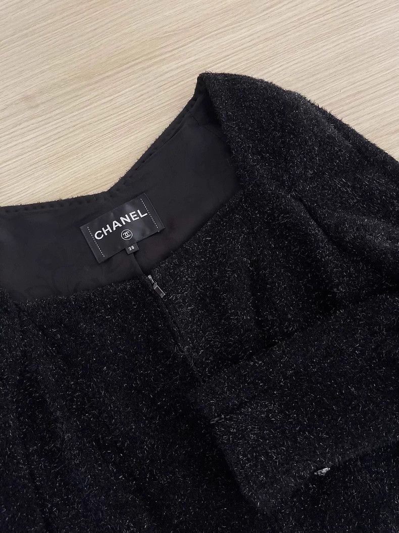 Chanel Chanel Chair series black glitter jacket Size XS / US 0-2 / IT 36-38 - 4 Thumbnail