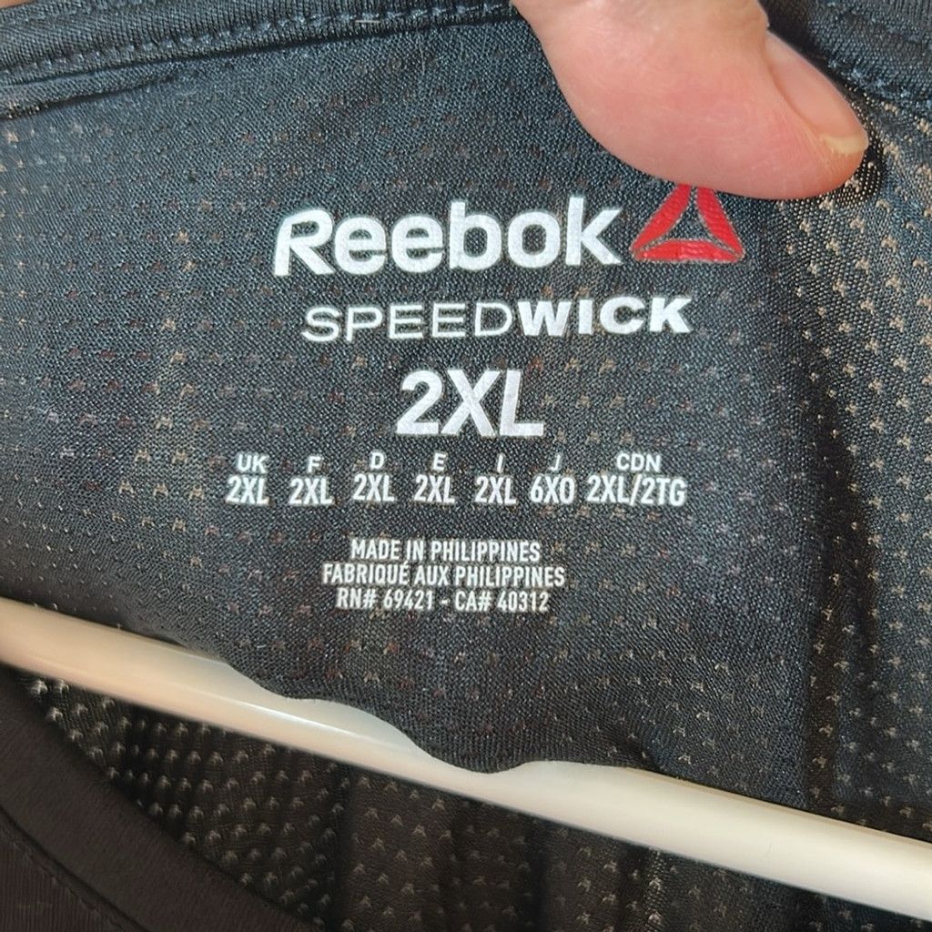 Reebok Reebok Men's Black Long Sleeve Speedwick Shirt size 2XL Size US XXL / EU 58 / 5 - 2 Thumbnail