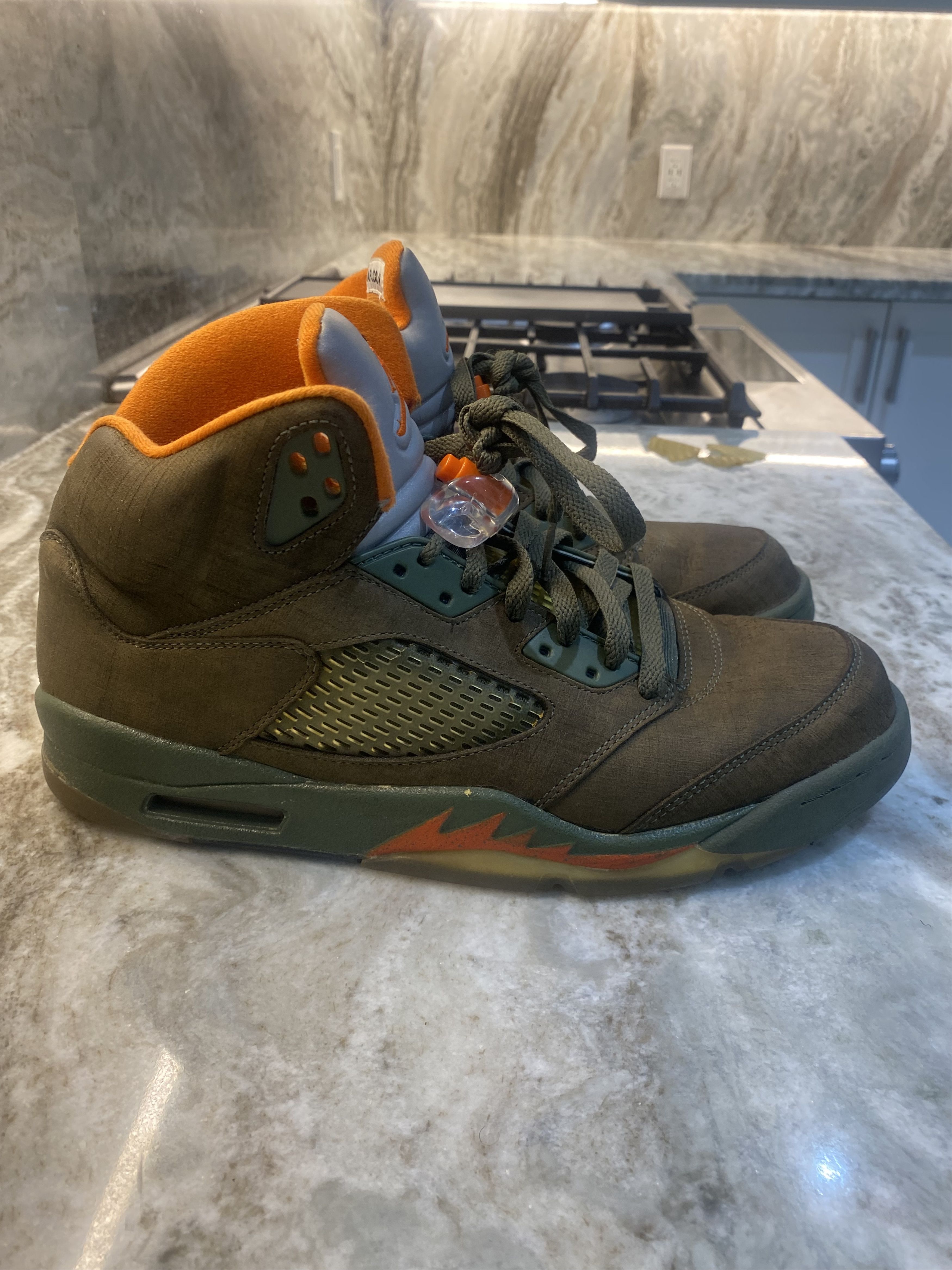Nike 2006 Air Jordan 5 Retro LS 'Olive' Size US 11.5 / EU 44-45 - 8 Thumbnail