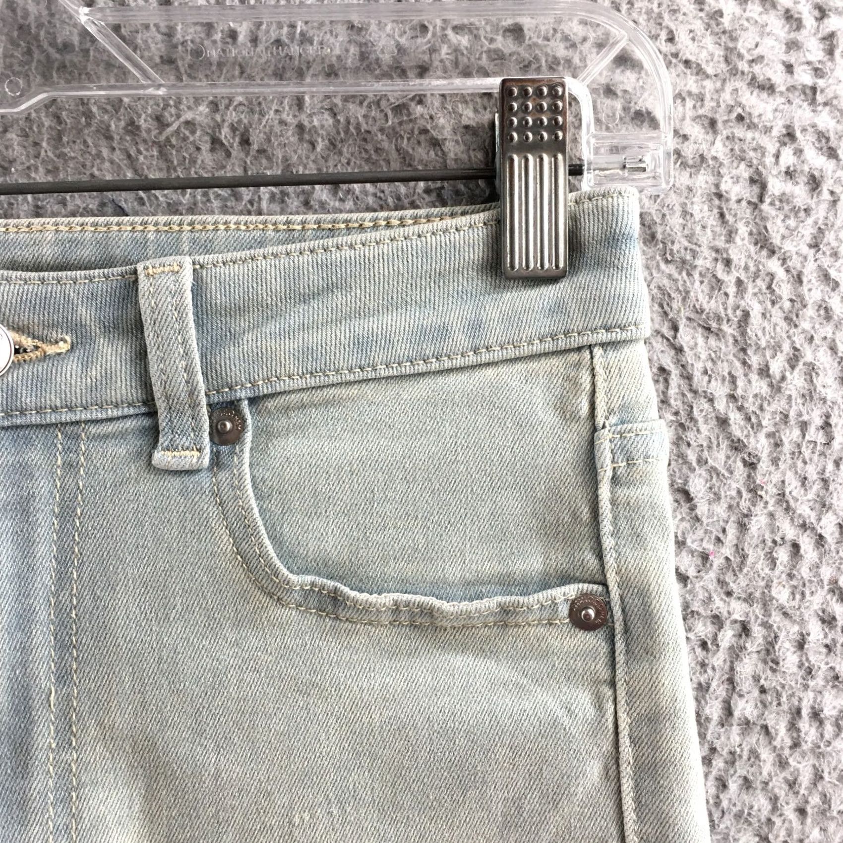 H&M Divided by H&M Flared Jeans Womens 4 Blue Denim Cotton Blend Mid Rise Zip Fly Jeans Women Regular Blue 90s Classic Mens Womens Girls Size 27" / US 4 / IT 40 - 4 Thumbnail