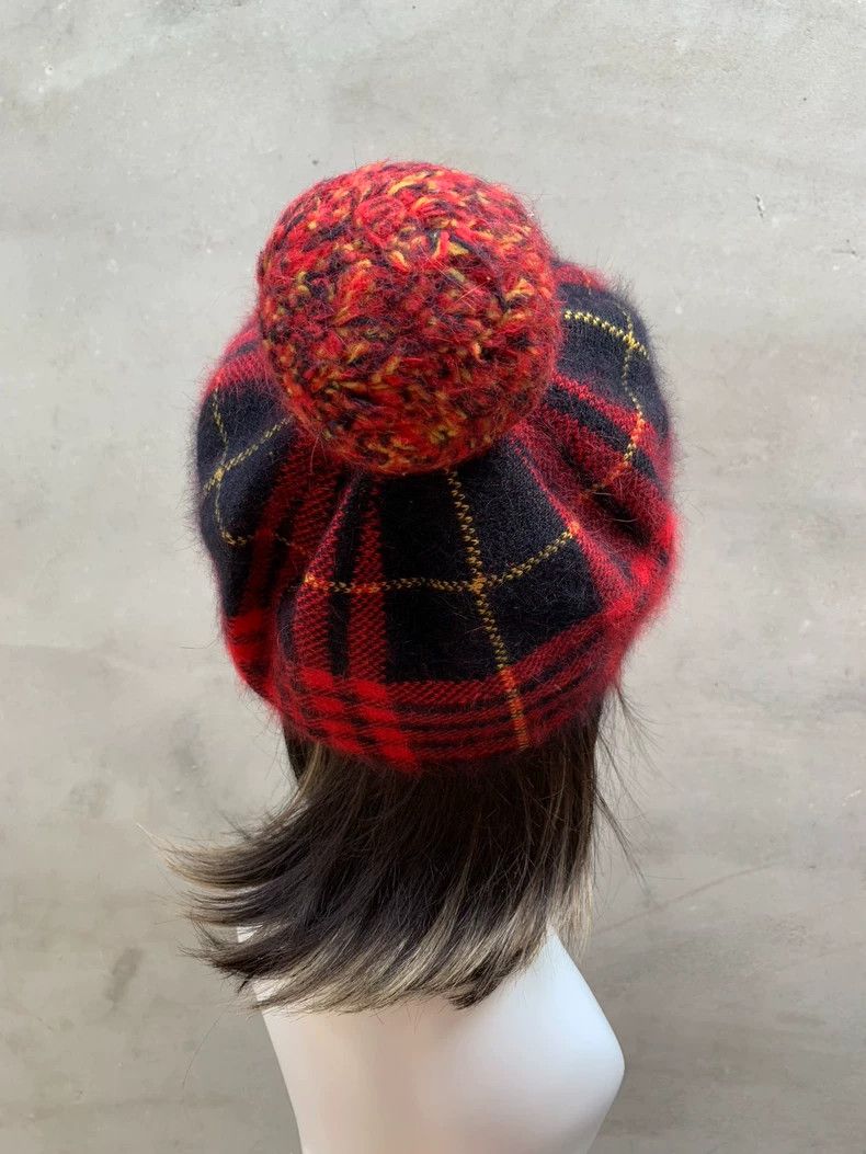 Vivienne Westwood Vivienne Westwood Beret in black and red checkered pattern Size ONE SIZE - 2 Thumbnail