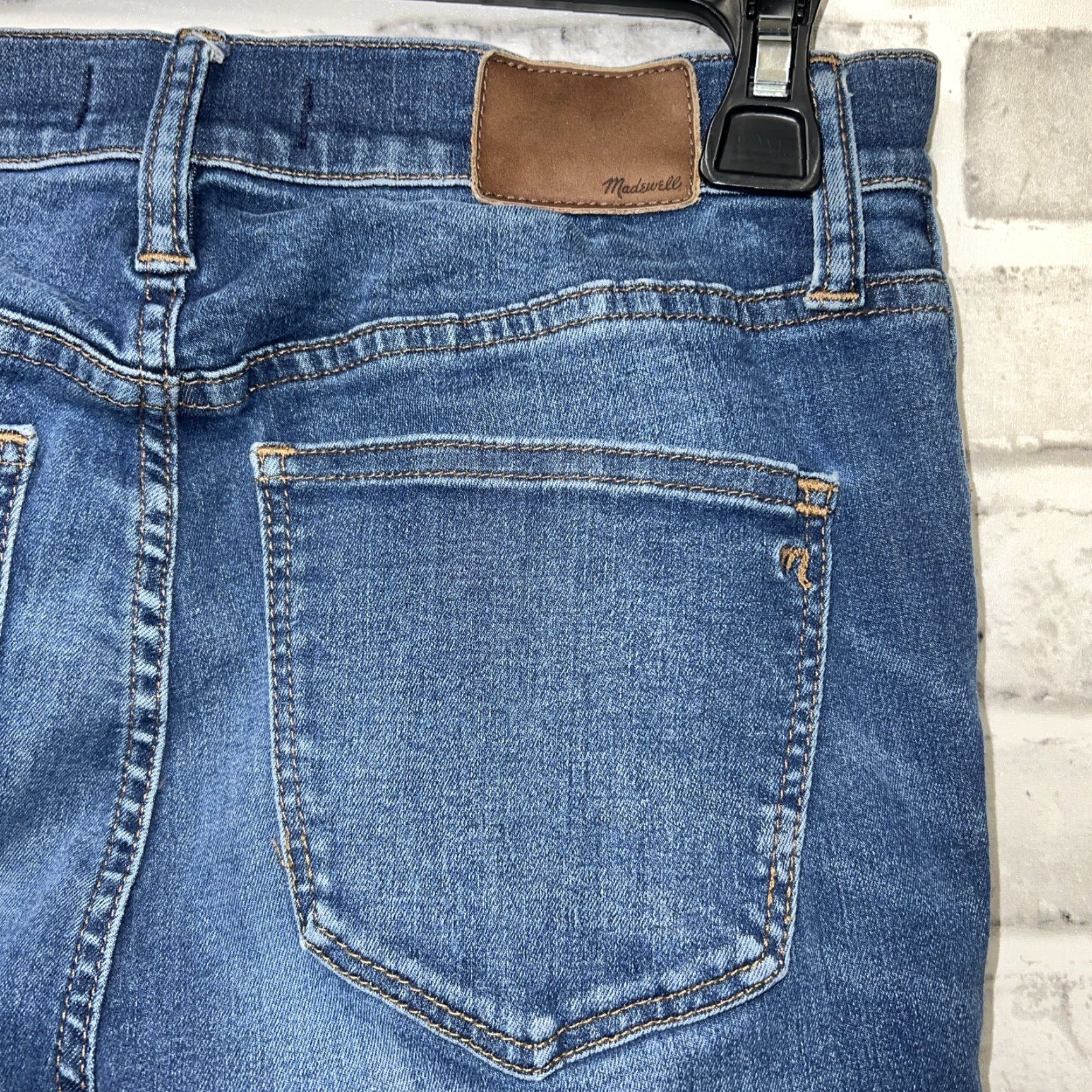 Madewell Madewell Jeans Womens 27 Skinny Distressed 9” High Riser Inseam 28” Blue Size 27" / US 4 / IT 40 - 3 Thumbnail