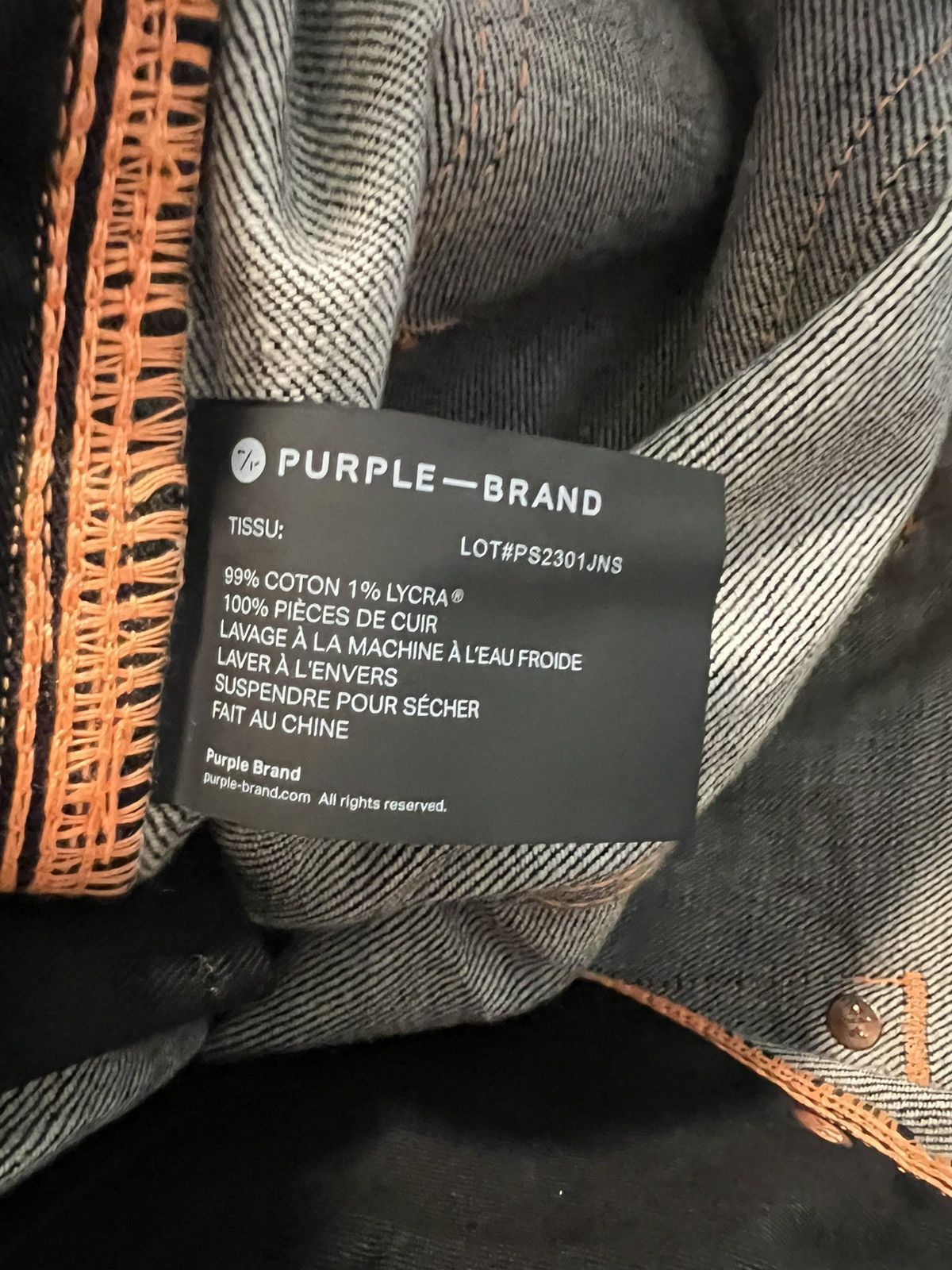 Purple × Purple Brand Purple Brand Jeans Mens Slim Fit Low Rise Black Size 29/30 Size US 29 - 7 Thumbnail