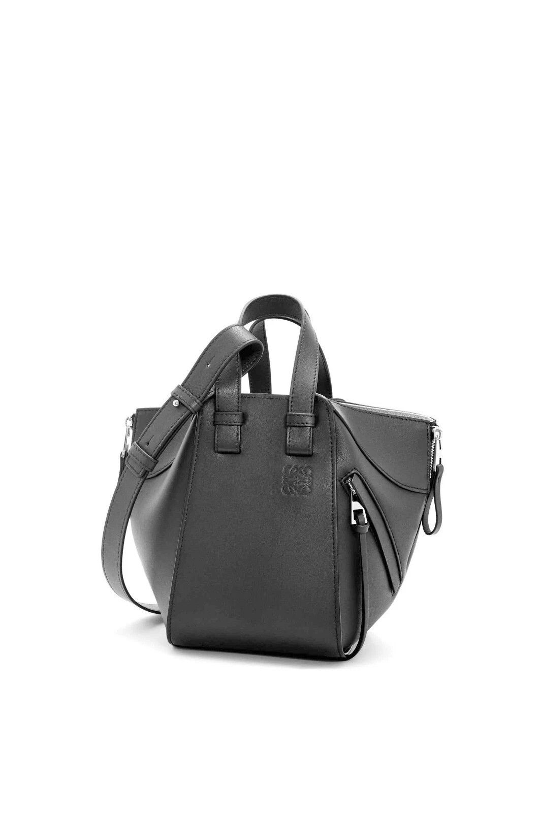 Loewe LOEWE Hammock Compact Black Leather Handbag Authentic Size ONE SIZE - 2 Thumbnail