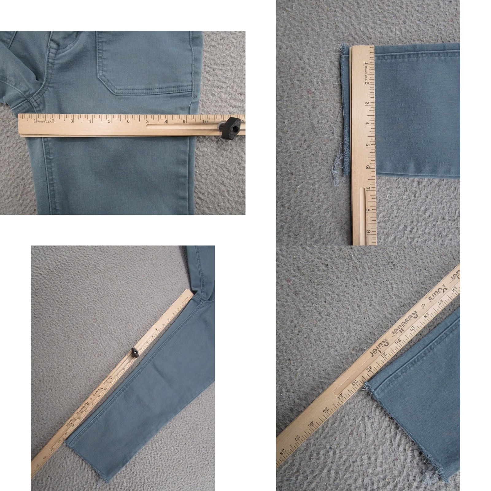 Vintage Maurices M Jeans Women's High Rise Slim Straight Ankle Jeans 4 Regular Blue Cotton Denim 5-Pocket Stretch Jeans Womens Size 27" / US 4 / IT 40 - 8 Thumbnail