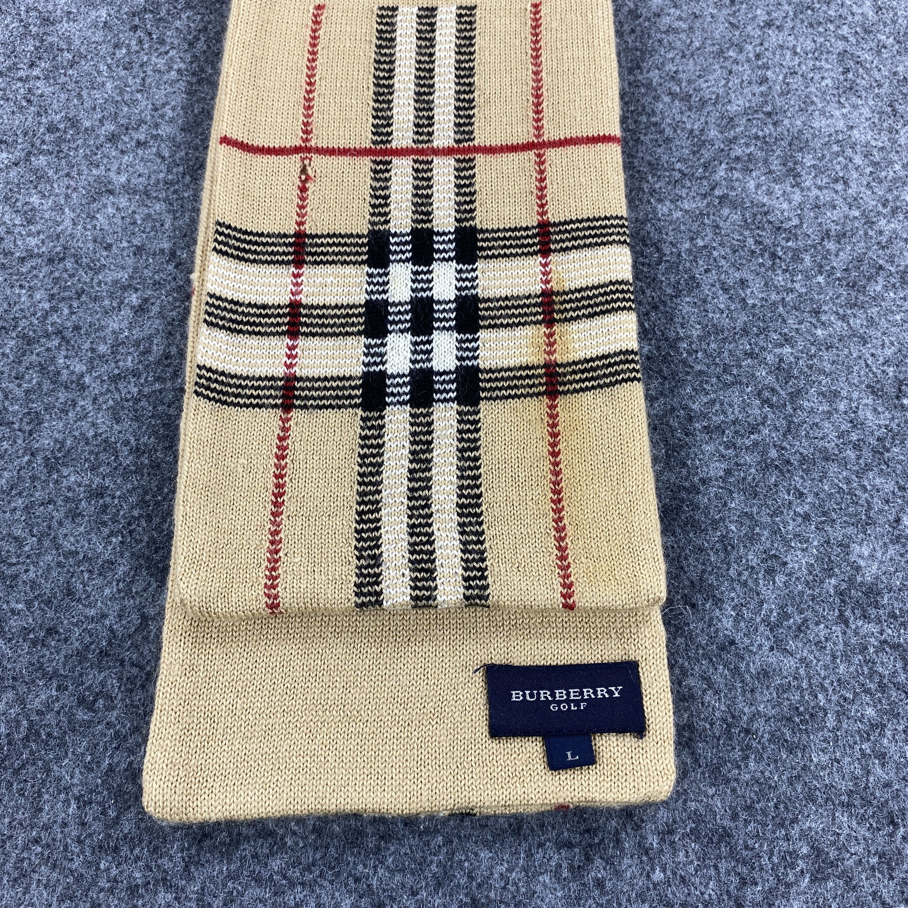 Burberry × Vintage GF10549 Burberry Scarf Neck Wear Muffler Nova Check Size ONE SIZE - 2 Thumbnail