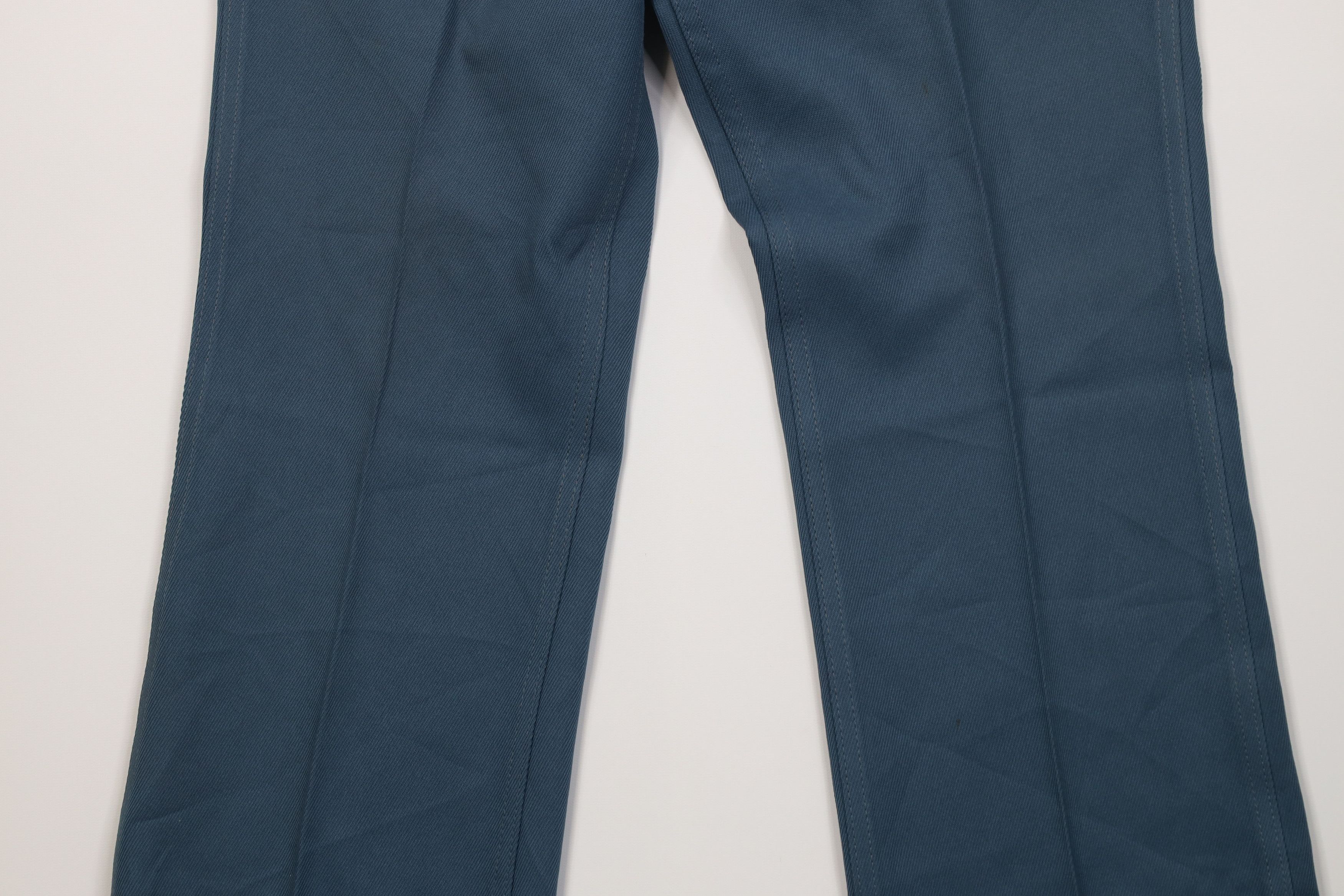 Levi's Vintage 70s Levis Knit Wide Leg Bell Bottoms Pants Blue USA Size US 32 / EU 48 - 3 Thumbnail